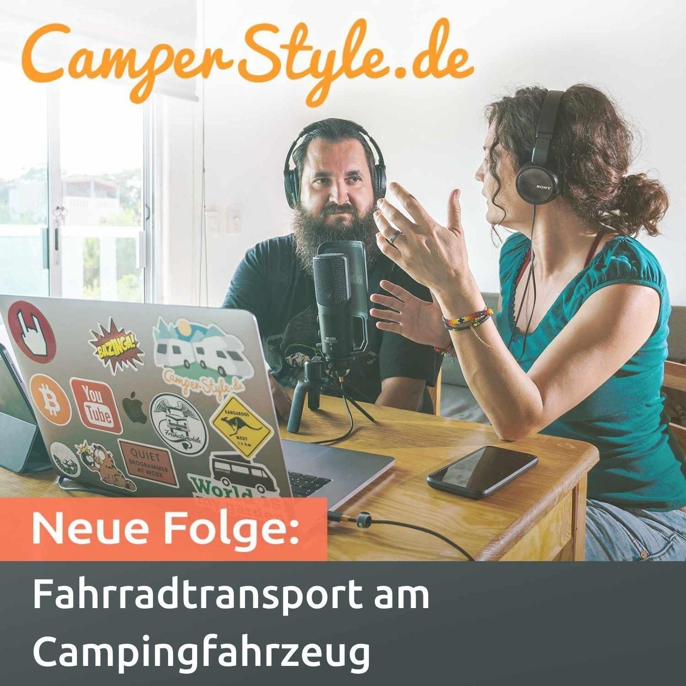 Fahrradtransport am Campingfahrzeug