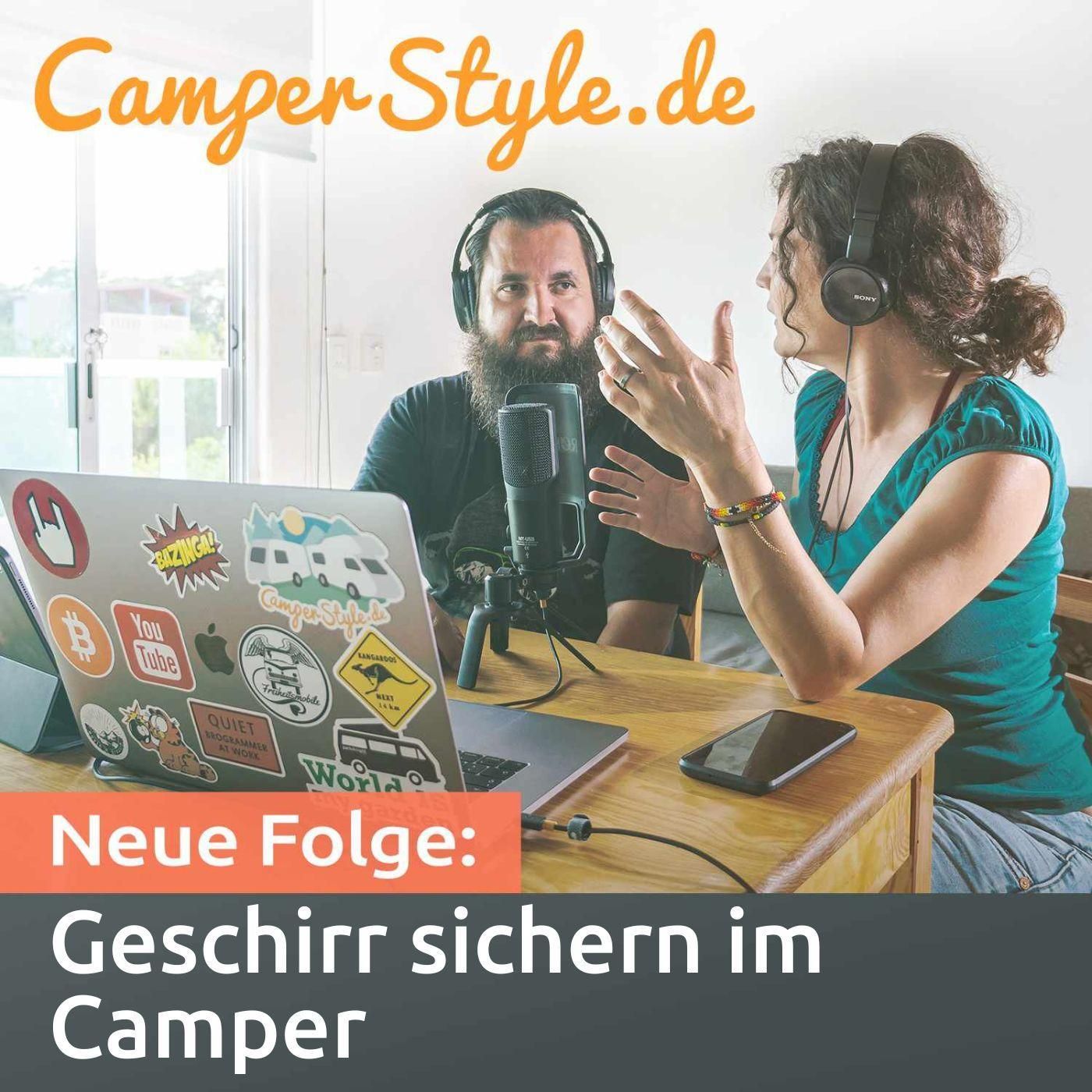 Geschirr sichern im Camper