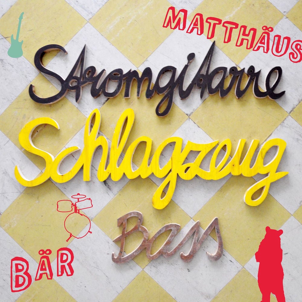 Stromgitarre, Schlagzeug, Bass