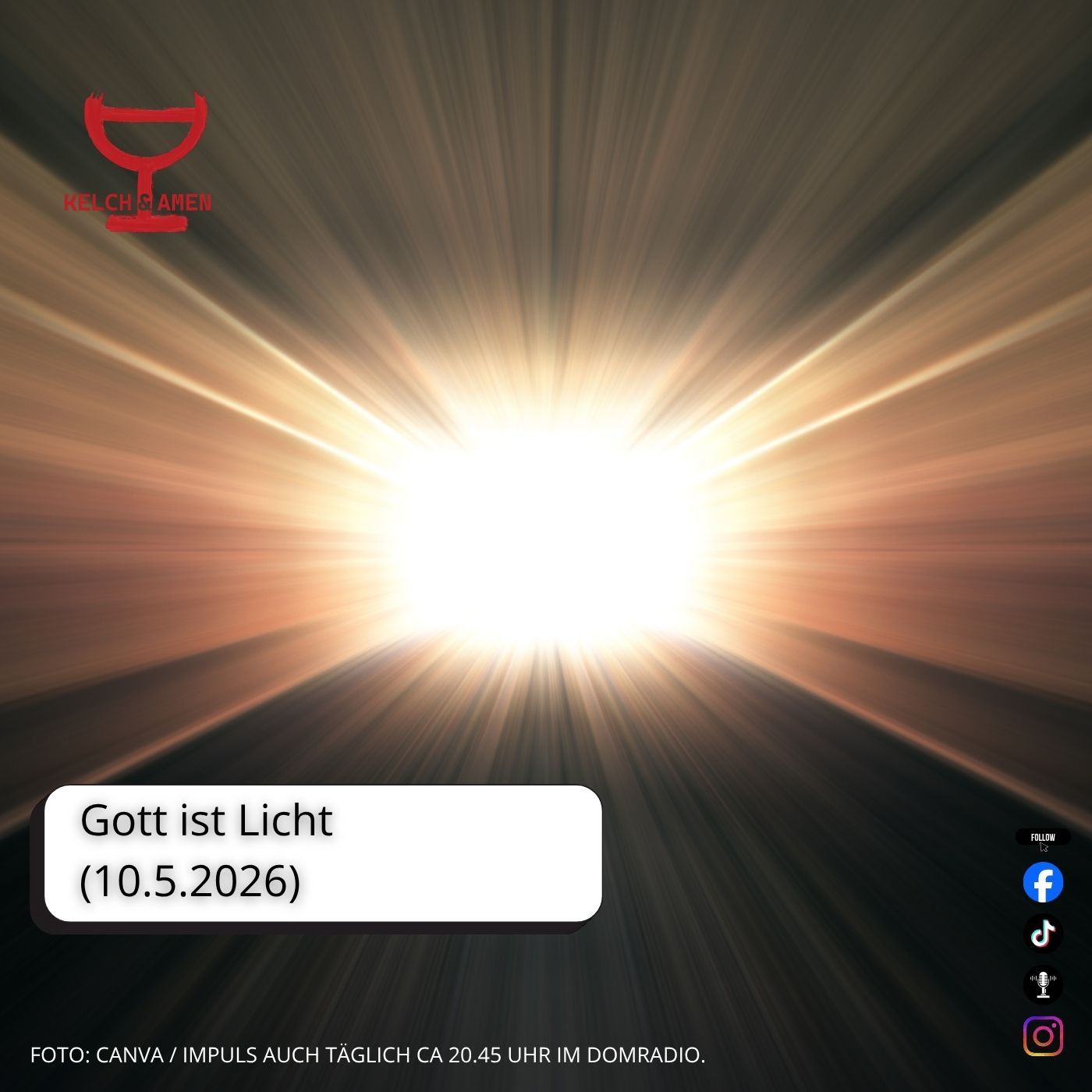 Gott ist Licht // 10.5.2026