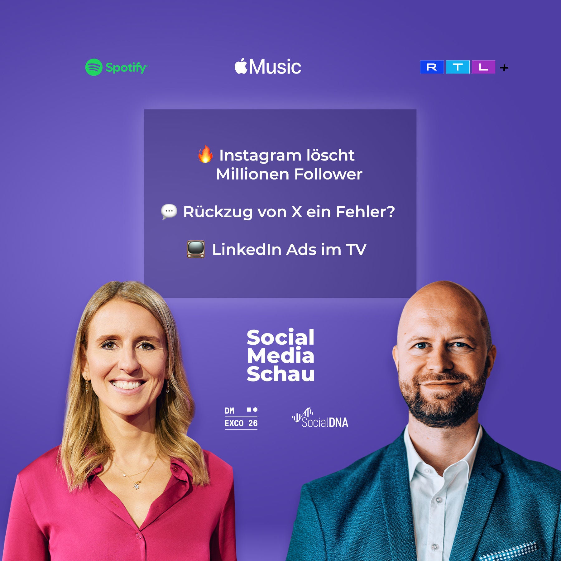 Instagram löscht Millionen Follower | Rückzug von X ein Fehler? | LinkedIn Ads im TV #SMS04