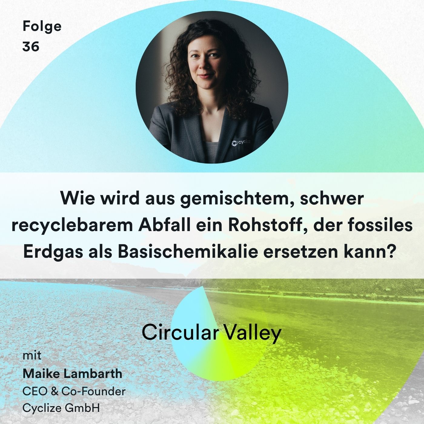 Wie wird aus gemischtem, schwer recyclebarem Abfall ein Rohstoff, der fossiles Erdgas als Basischemikalie ersetzen kann? – Maike Lambarth über chemisches Recycling, Plasma-Technologie, Synthesegas und Kreislaufwirtschaft bei Cyclize.