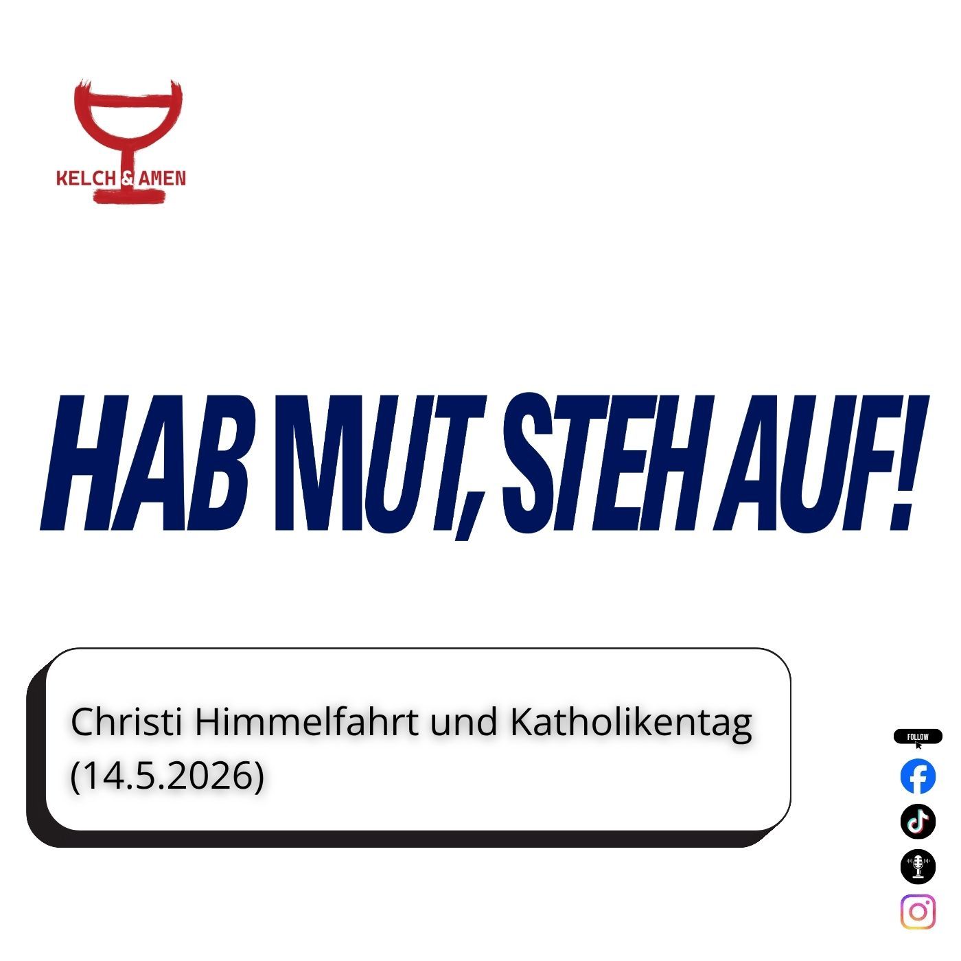 Christi Himmelfahrt und Katholikentag // 14.5.2026