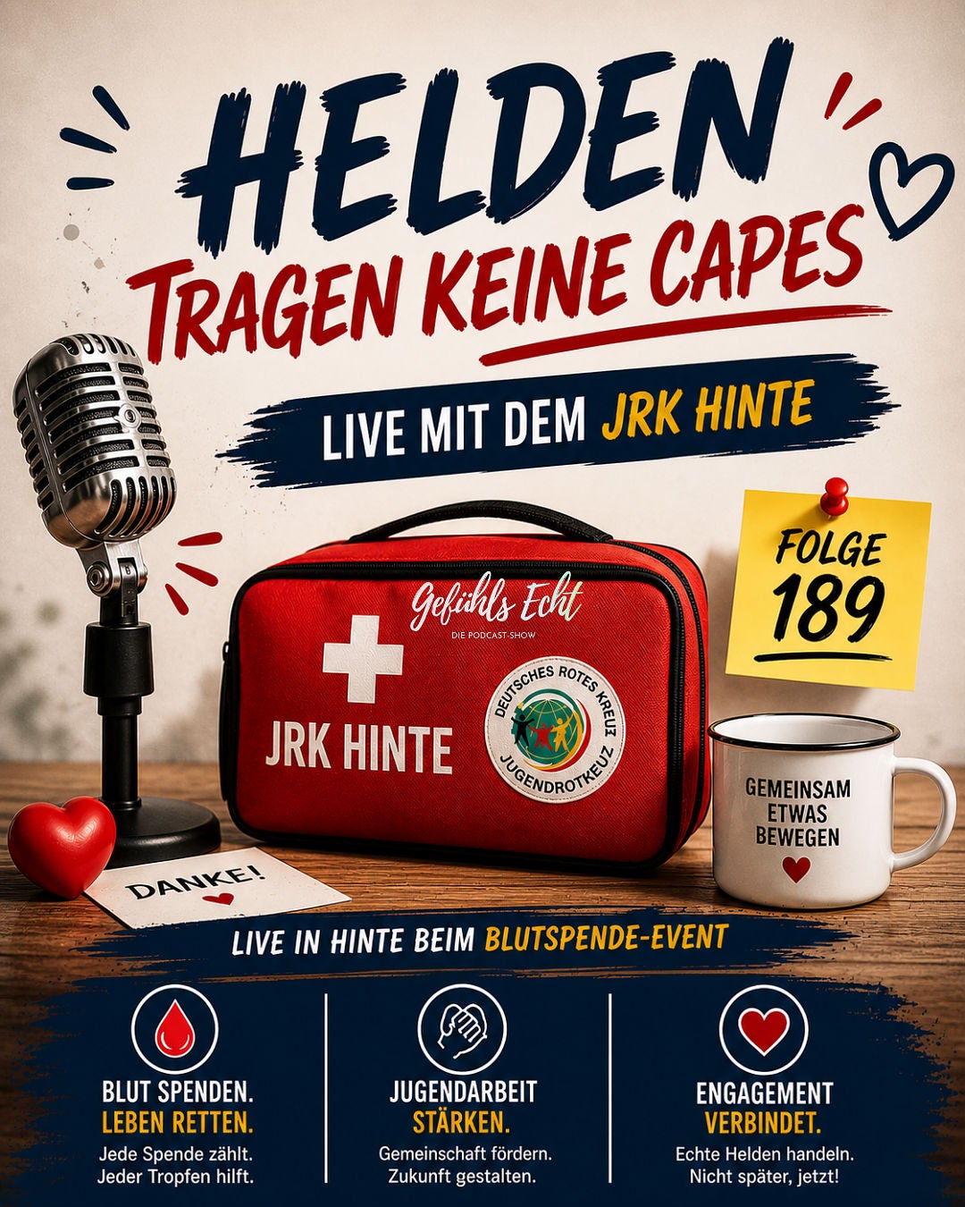 Helden tragen keine Capes – Live mit dem JRK Hinte