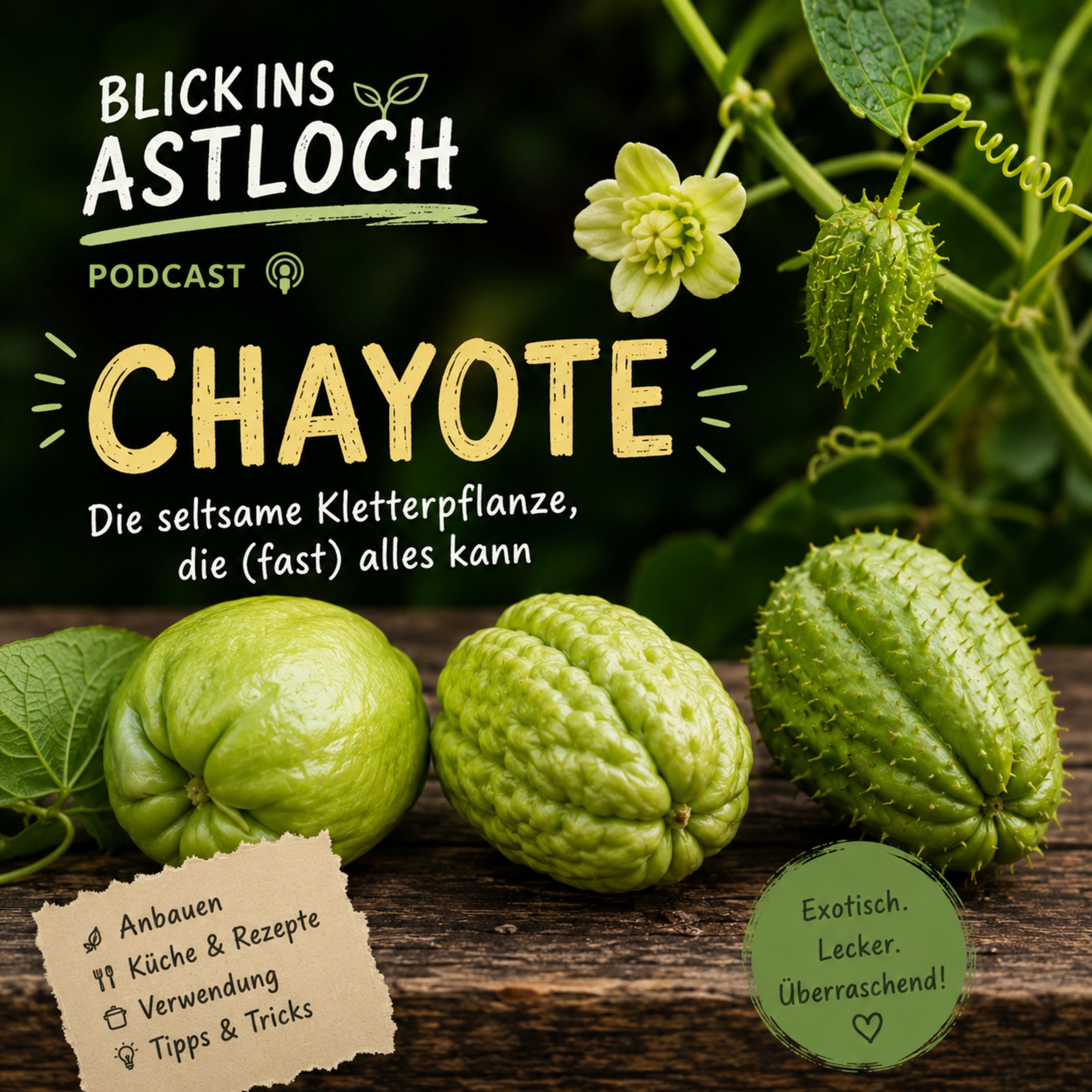 Chayote-Gemüse oder Schamanenzauber?