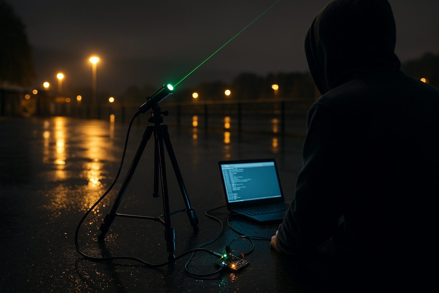 Laserreflexion über Passau – ein nächtliches Satellitenexperiment