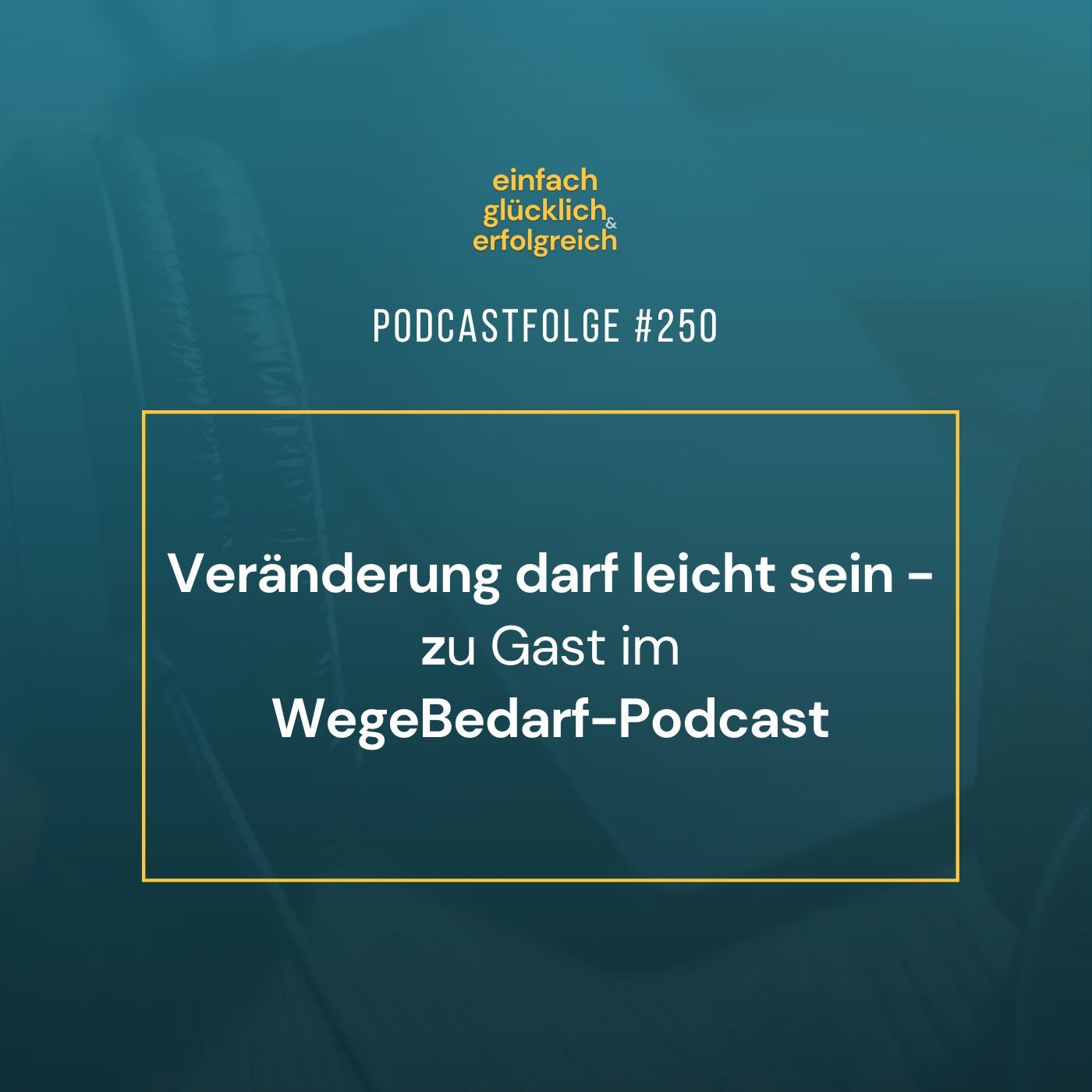 #250 - Veränderung darf leicht sein - Zu Gast im WegeBedarf-Podcast (Teil 2)