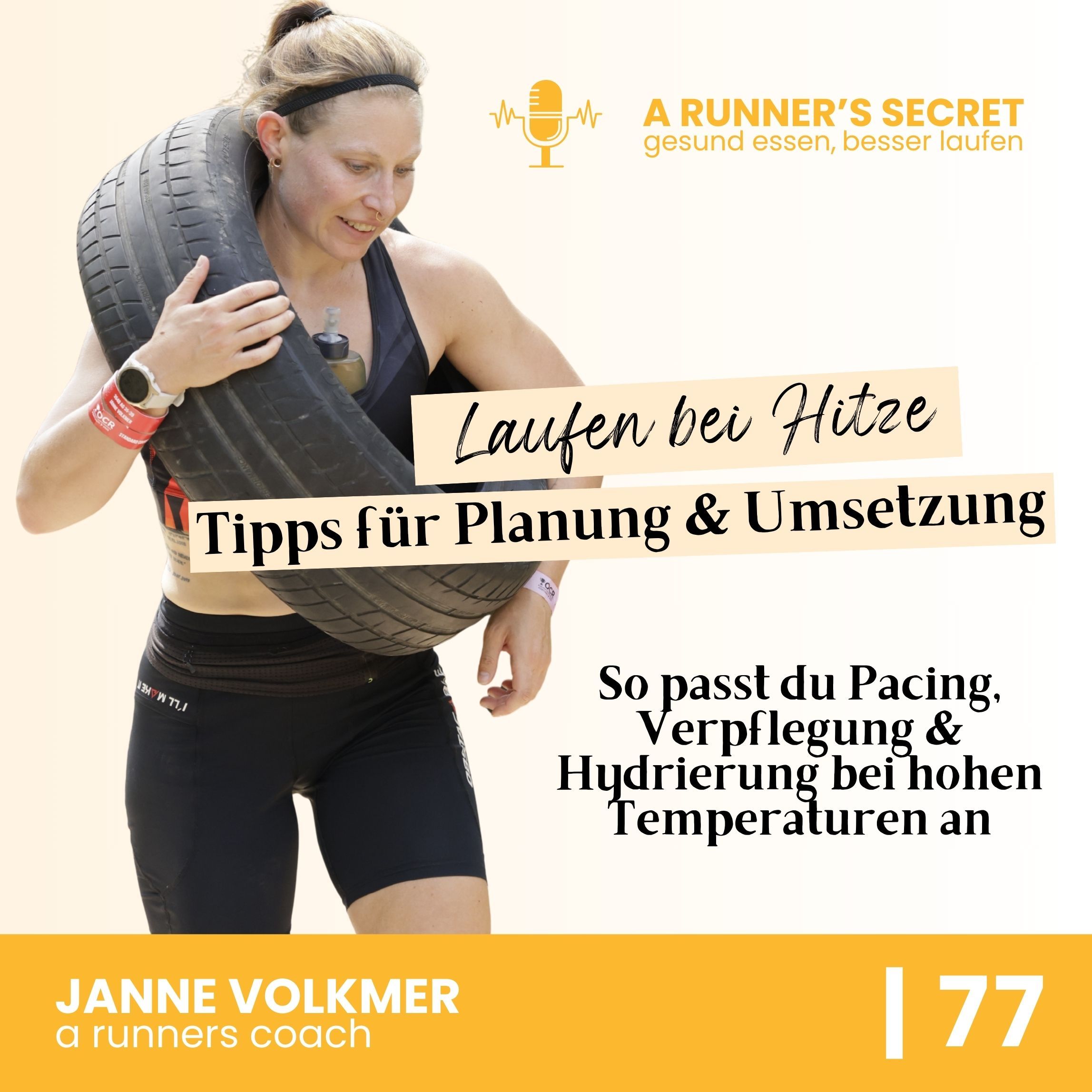 77 | Laufen bei Hitze: So geht Pacing, Verpflegung & Hydrierung im Sommer bei hohen Temperaturen