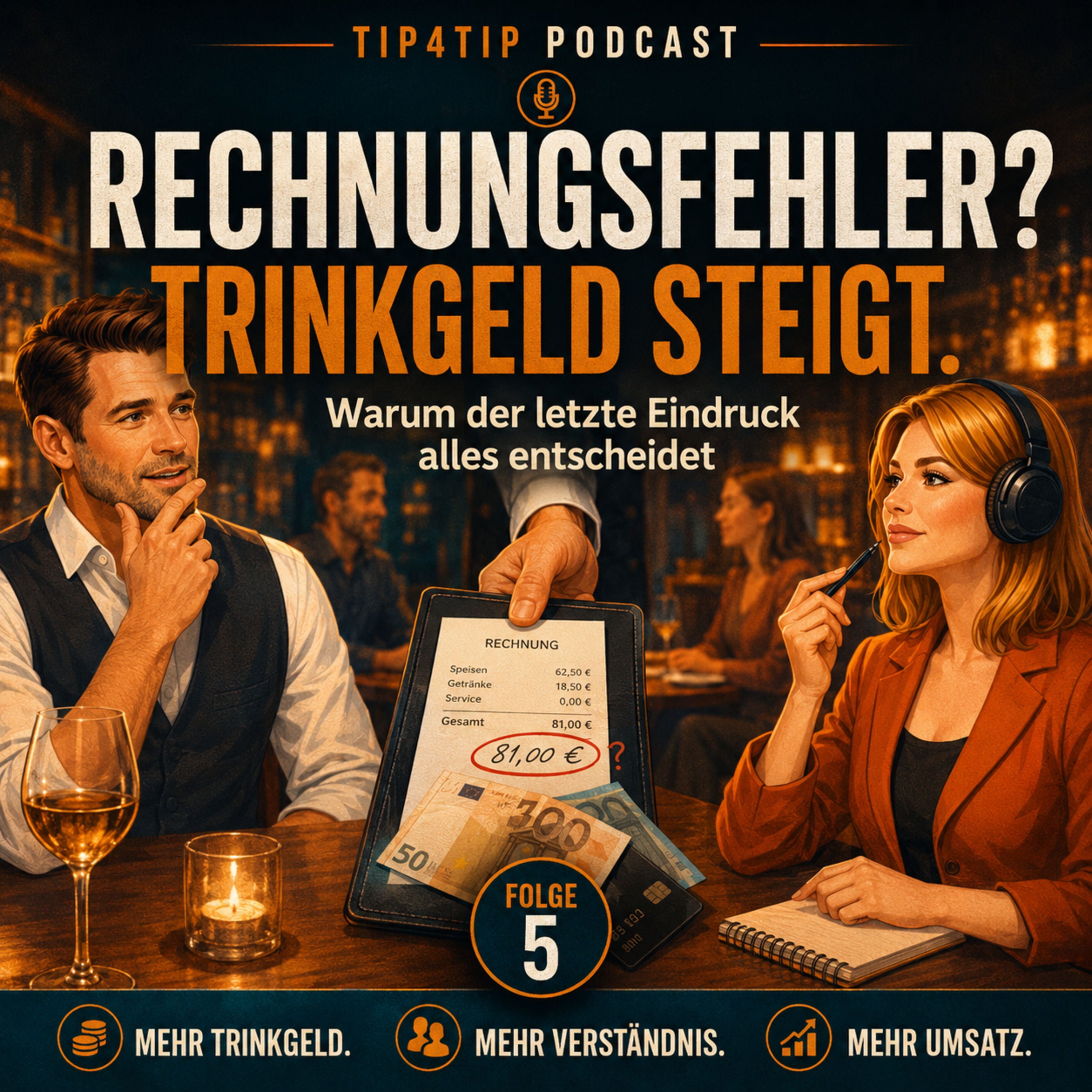 Warum Rechnungsfehler zu mehr Trinkgeld führen | Die Psychologie hinter dem letzten Eindruck