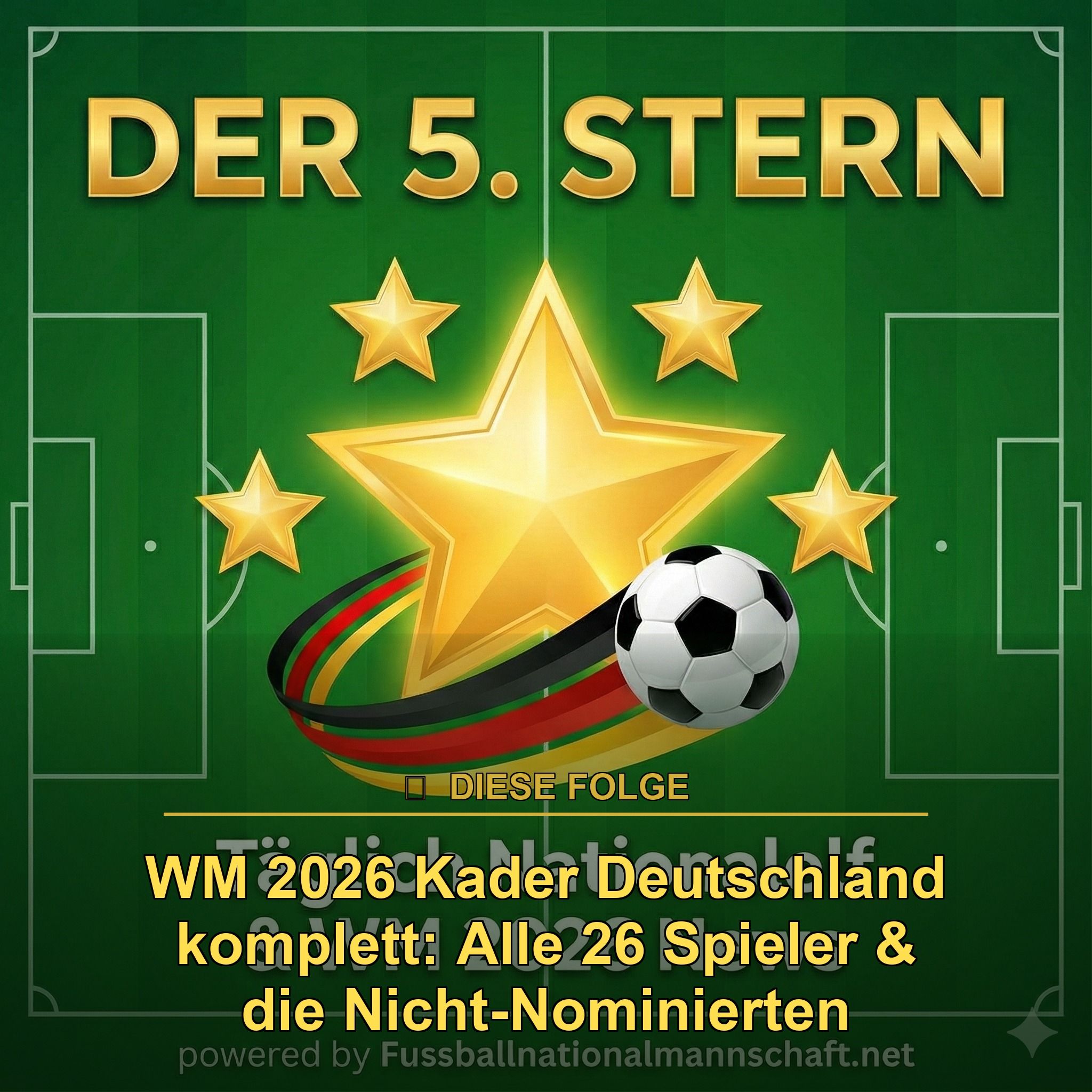 Breaking News: WM 2026 Kader Deutschland komplett: Alle 26 Spieler & die Nicht-Nominierten