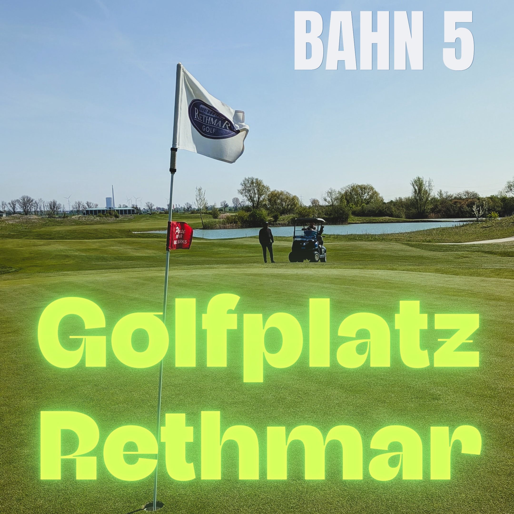 Dünen, Wasser und eine Insel - Golf auf einem Linksplatz