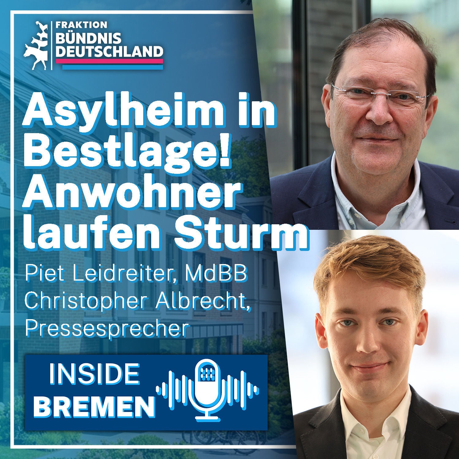 Asylheim in Bestlage! Anwohner laufen Sturm.