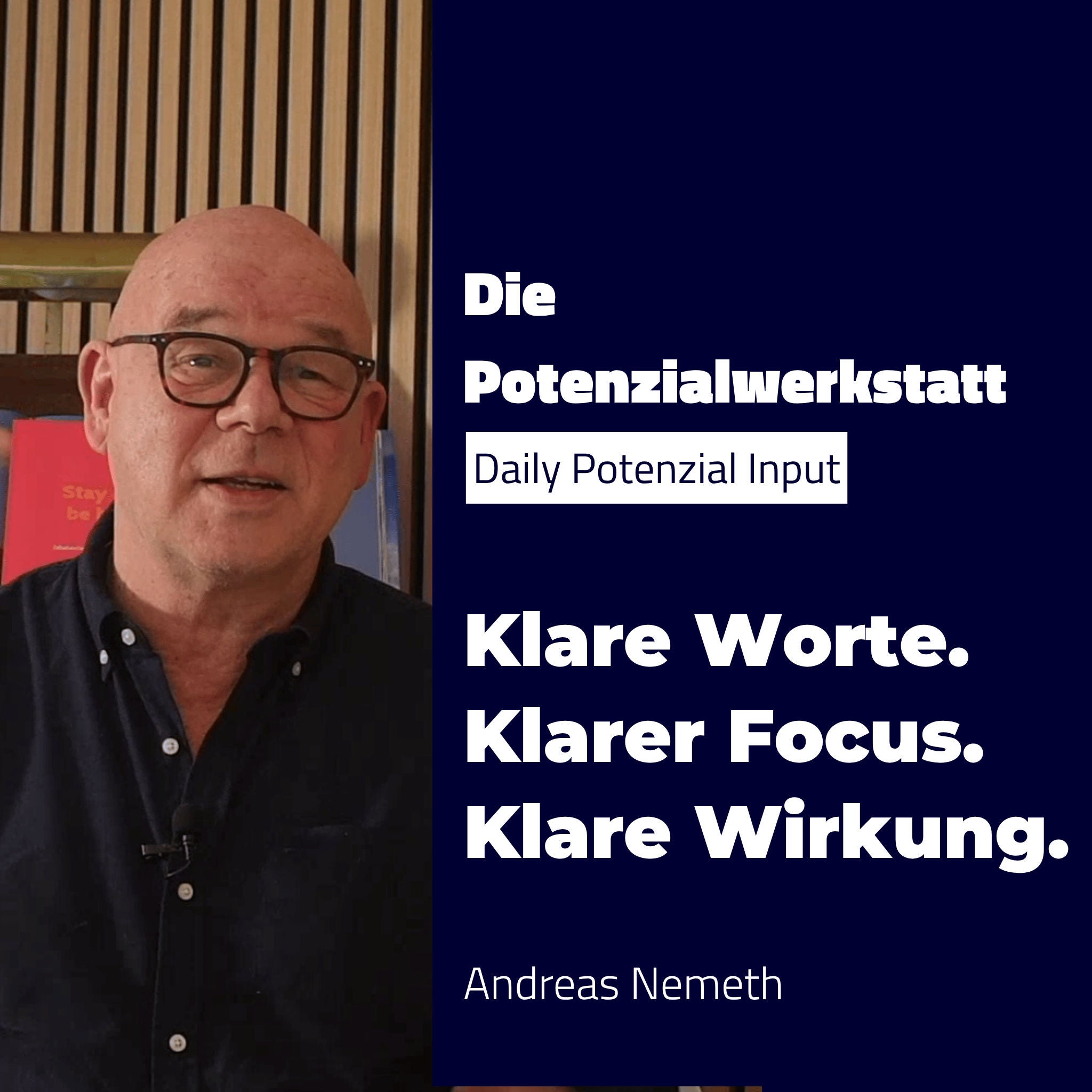 Klare Worte. Klarer Focus. Klare Wirkung.