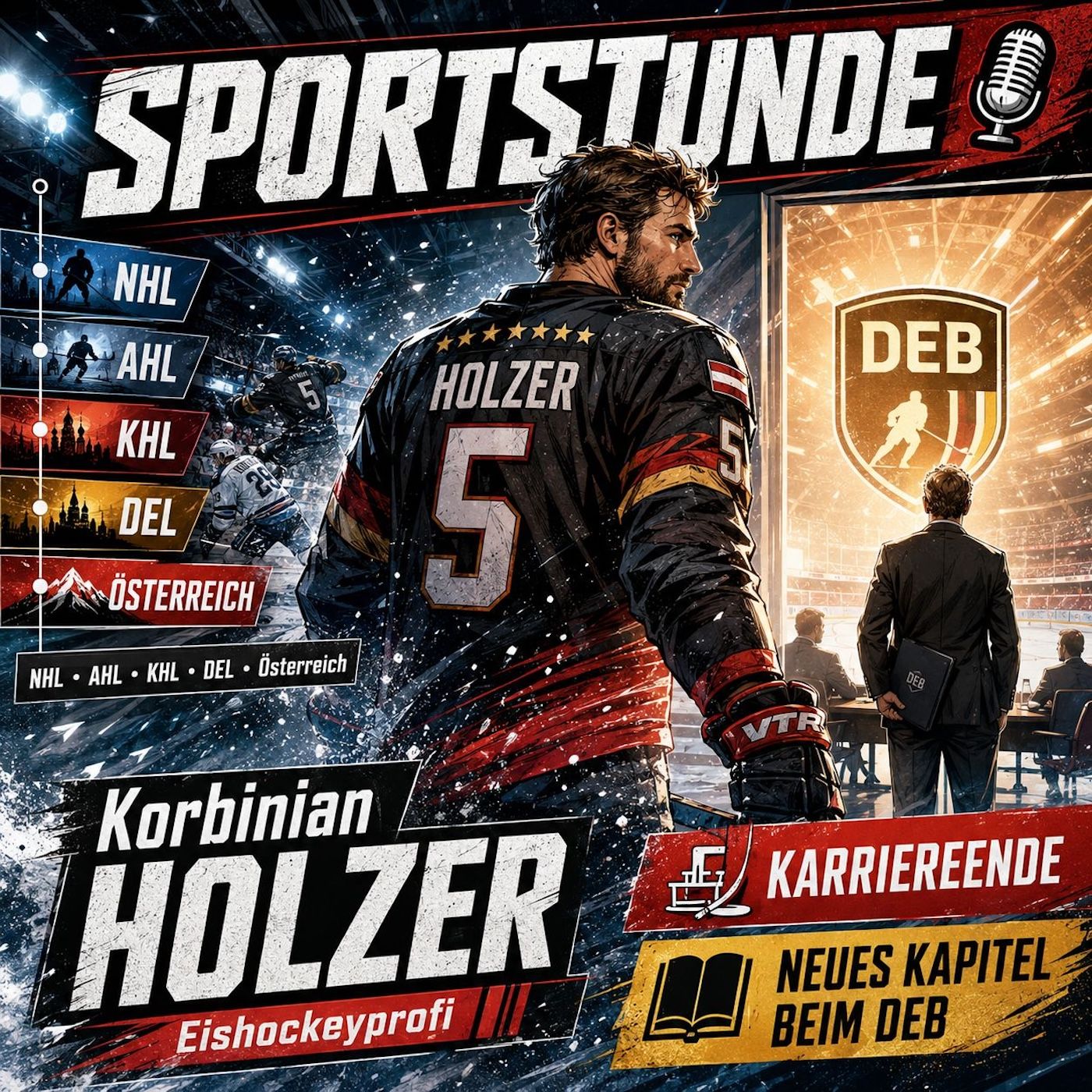 Karriereende, NHL-Erfahrungen & Eishockey-Blues: Korbinian Holzer über die Zukunft des deutschen Eishockeys