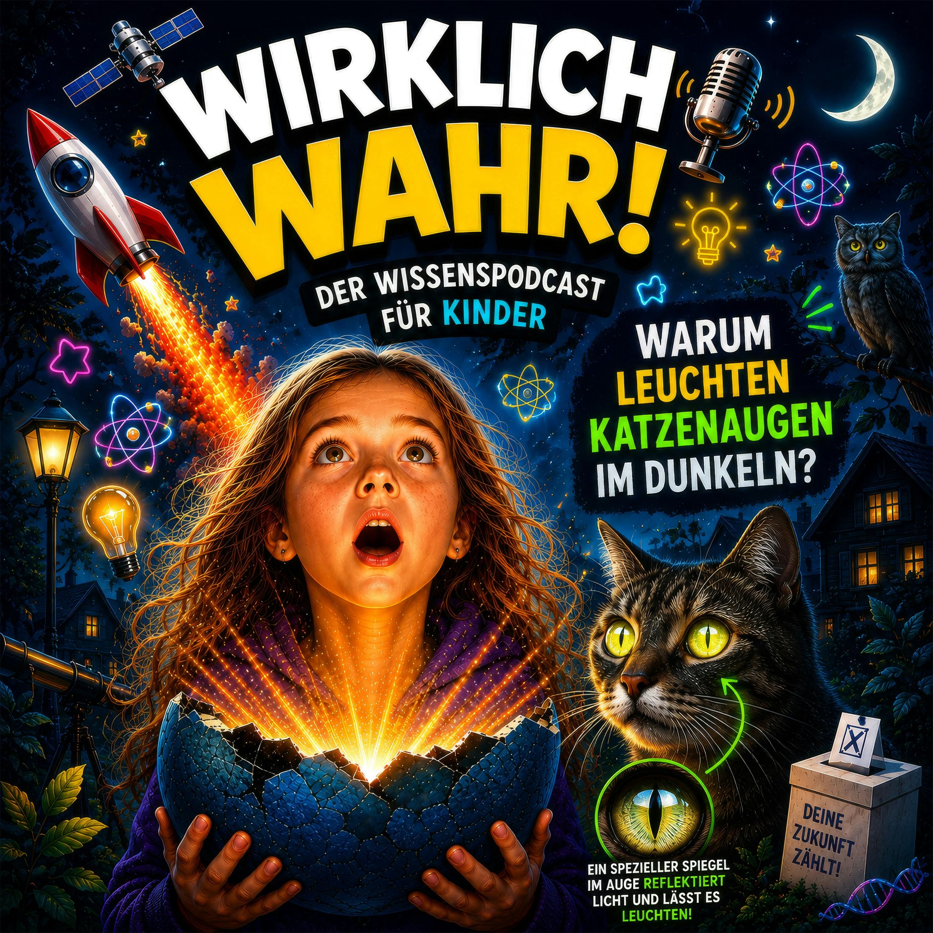 Wow! Warum leuchten Katzenaugen im Dunkeln?