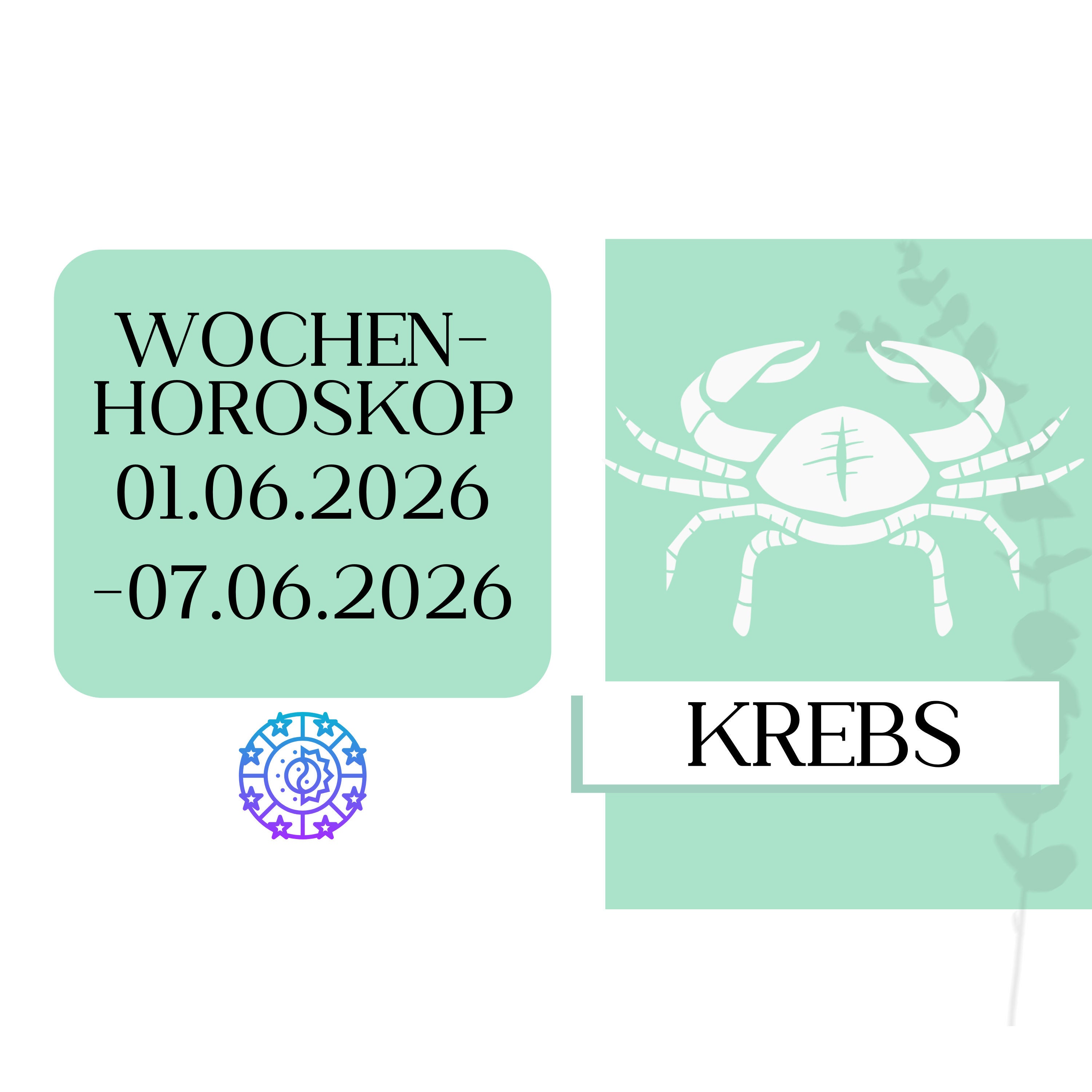 ♋ Wochenhoroskop - Krebs | 01.06.-07.06.26 | KW 23/2026