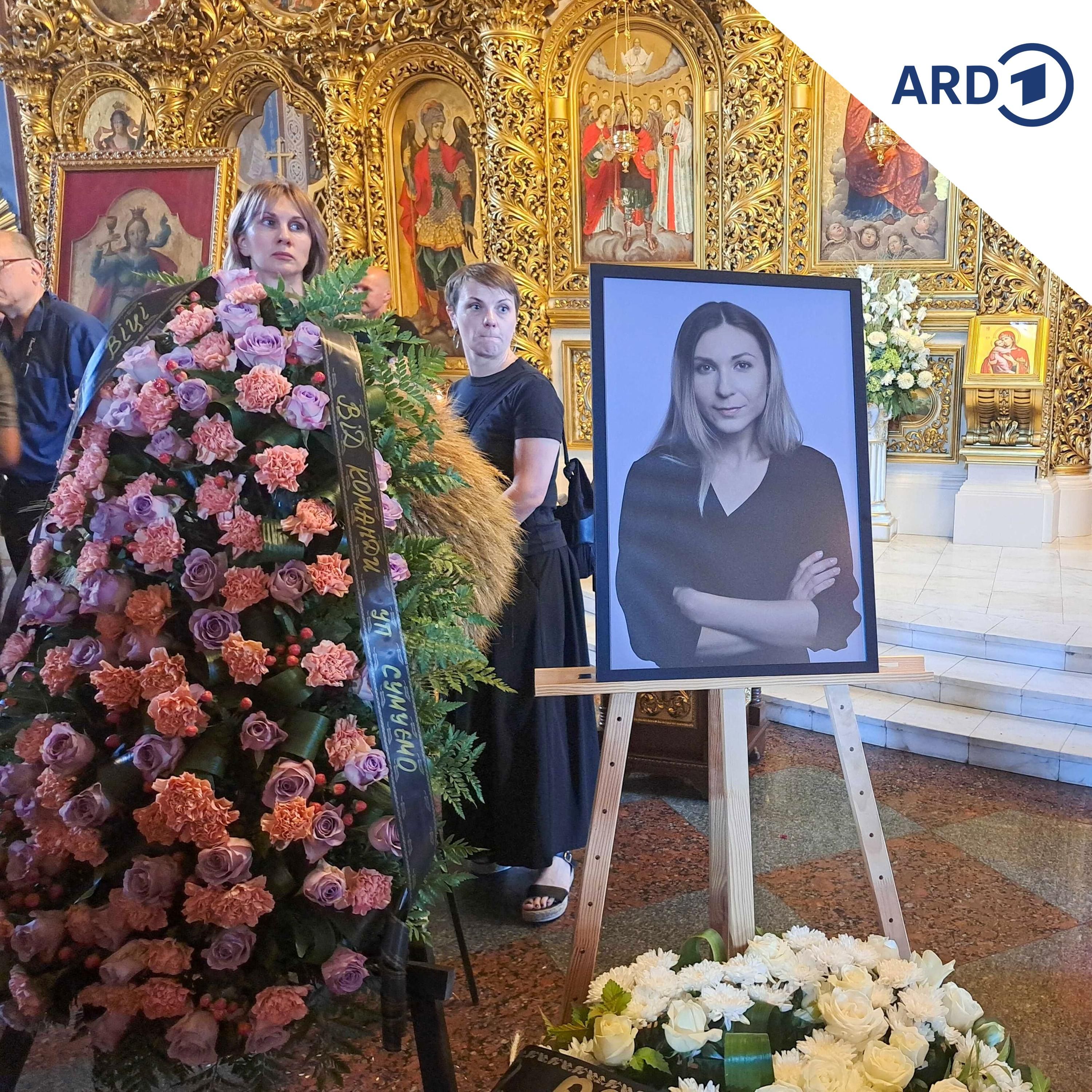 Getötete Journalistin Roschtschyna in Kiew beigesetzt