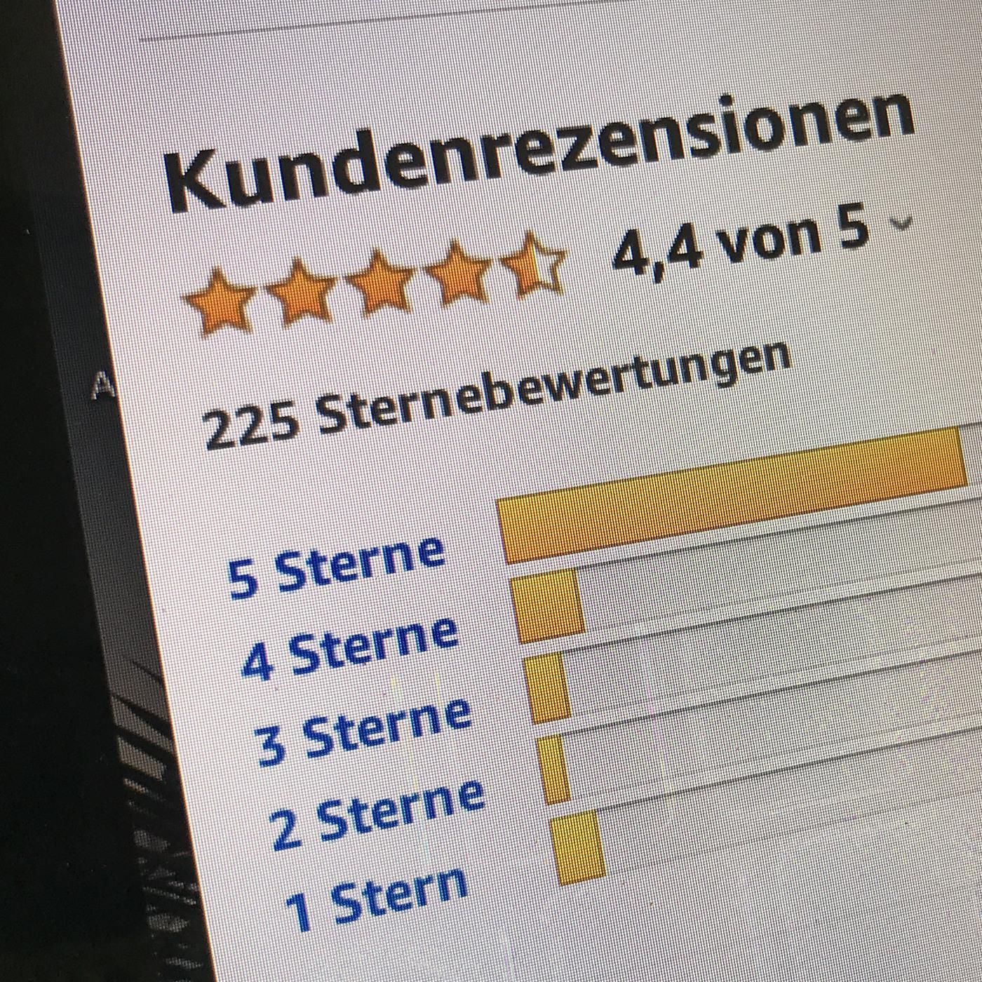Gefälschte Sterne auf Amazon? Kosten 23 Euro