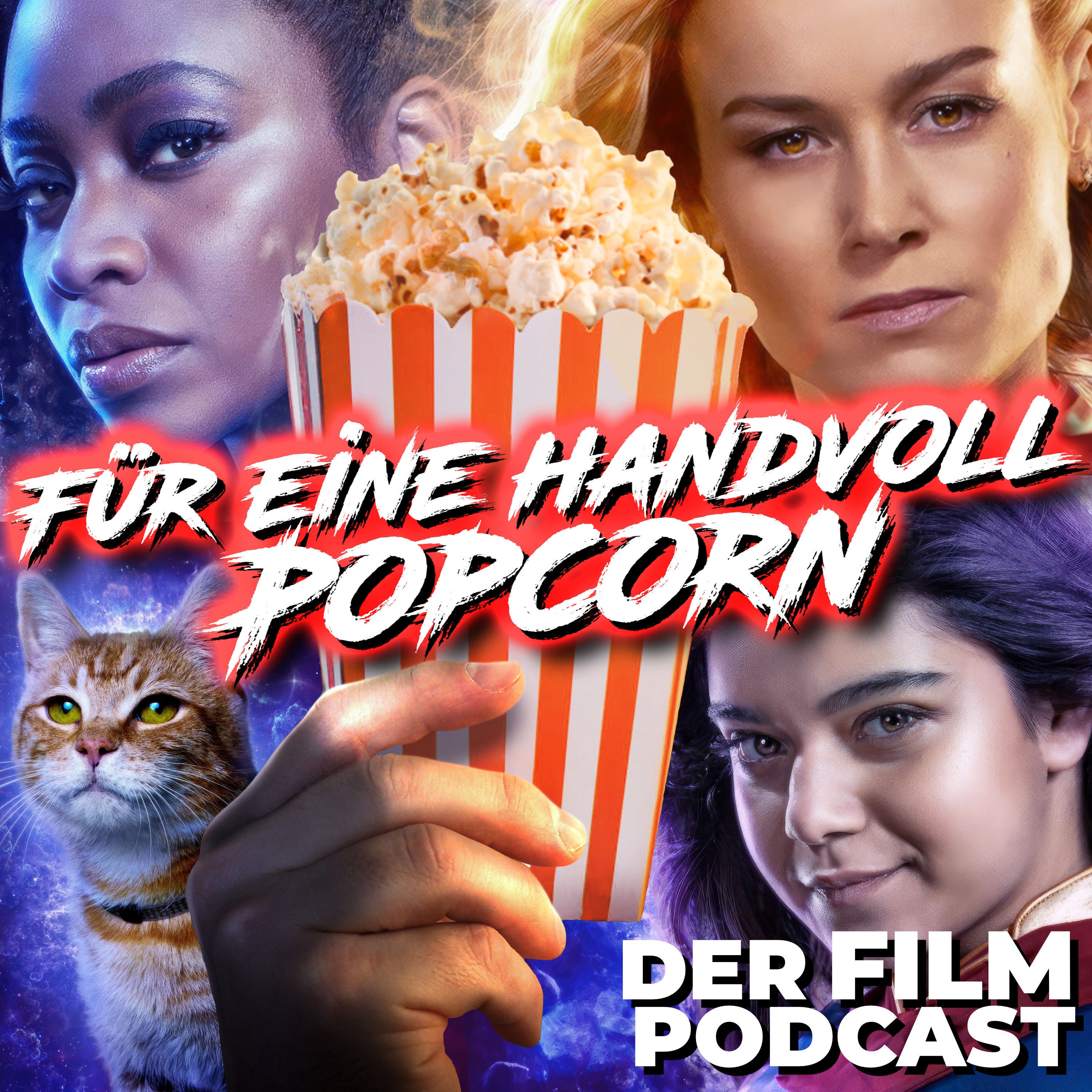 Folge 106 - Komplizierte Katzen und schräge Romanzen in Filmen (The Marvels, Das Fünfte Element, Project Wolf Hunting, Hazbin Hotel, DbPdW-Special)