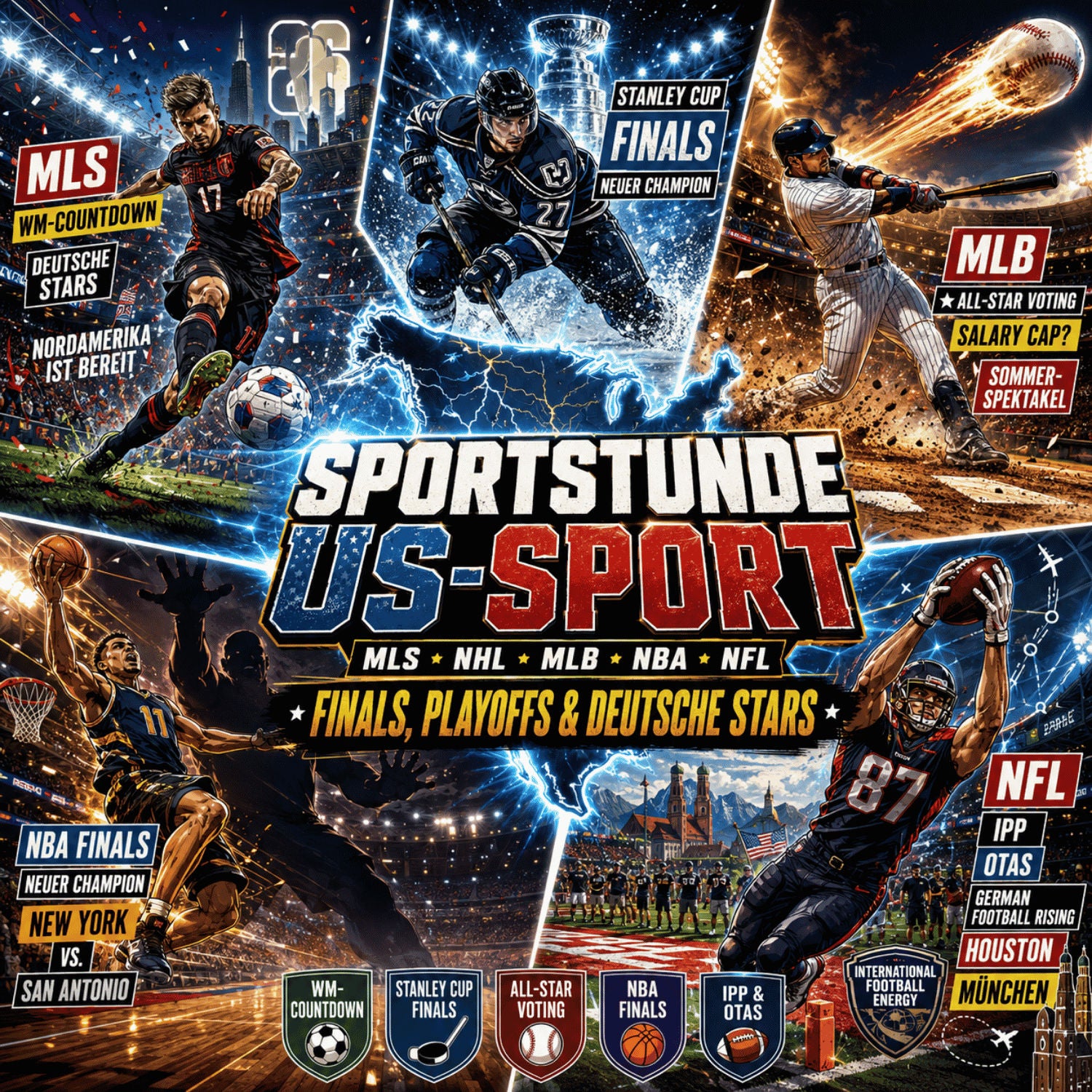 MLS-Hype, Stanley-Cup-Finals, NBA-Showdown und deutsche NFL-Hoffnungen