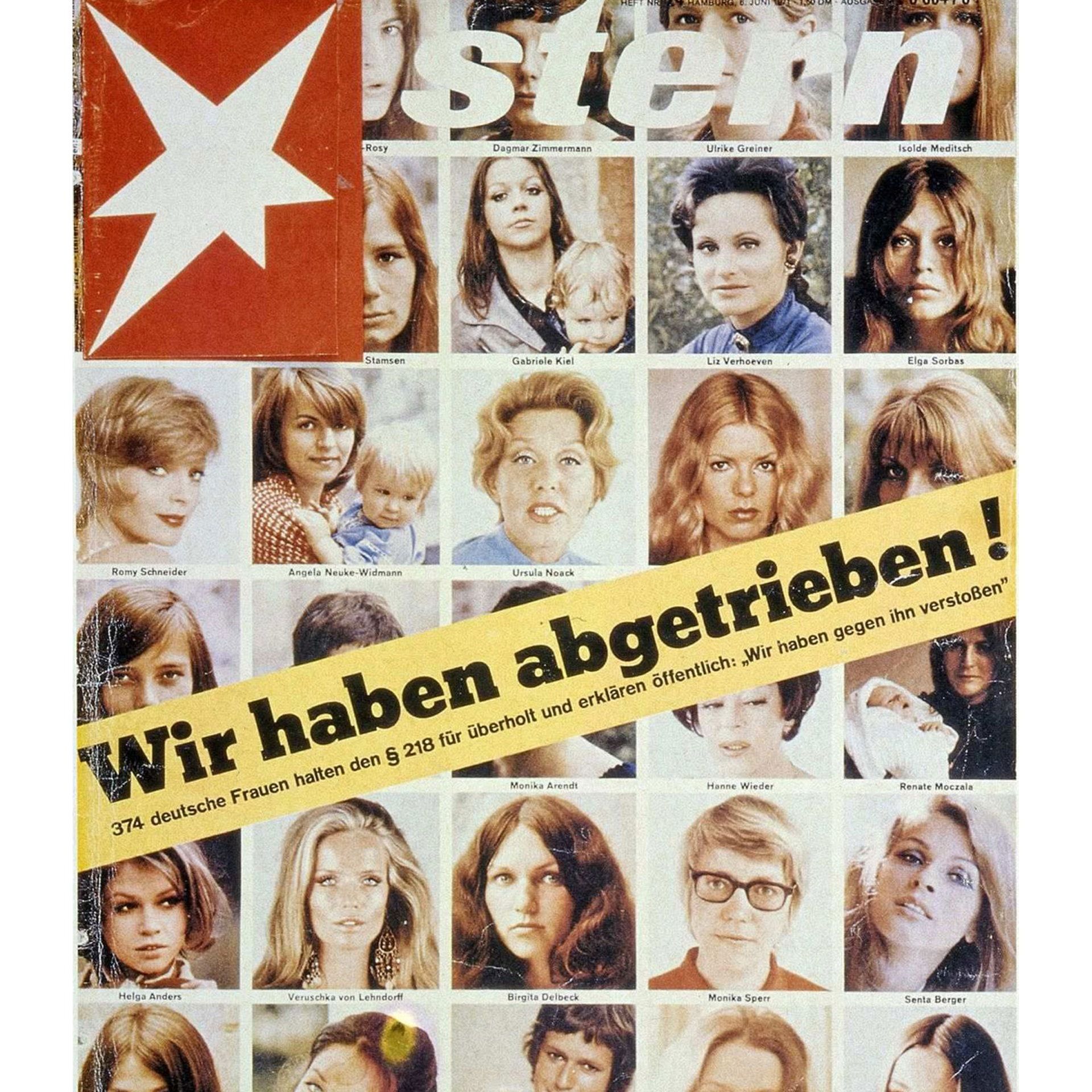 "Wir haben abgetrieben" – Stern-Kampagne, initiiert von Alice Schwarzer | 3.6.1971