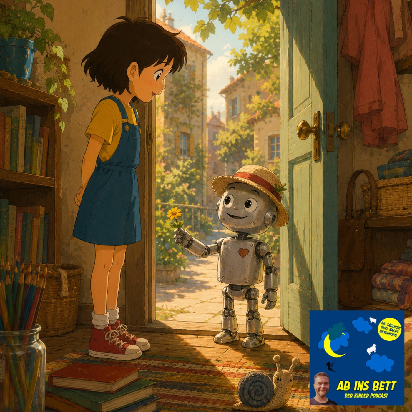 #2107 Ines und der Roboter mit dem Strohhut