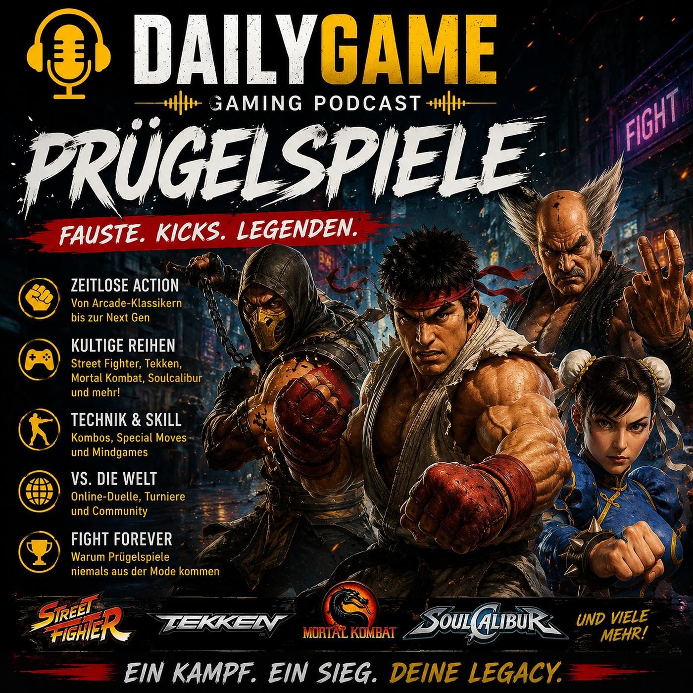 Prügelspiele: Auf den Spuren von Mortal Combat, Street Fighter und mehr!