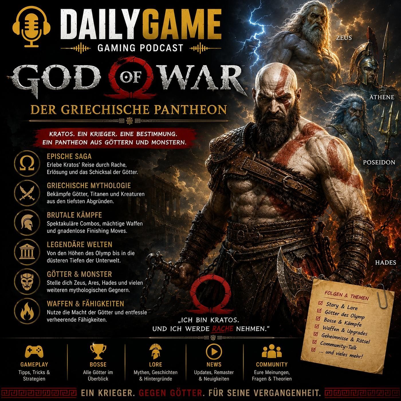 God of War - Der griechische Pantheon erklärt