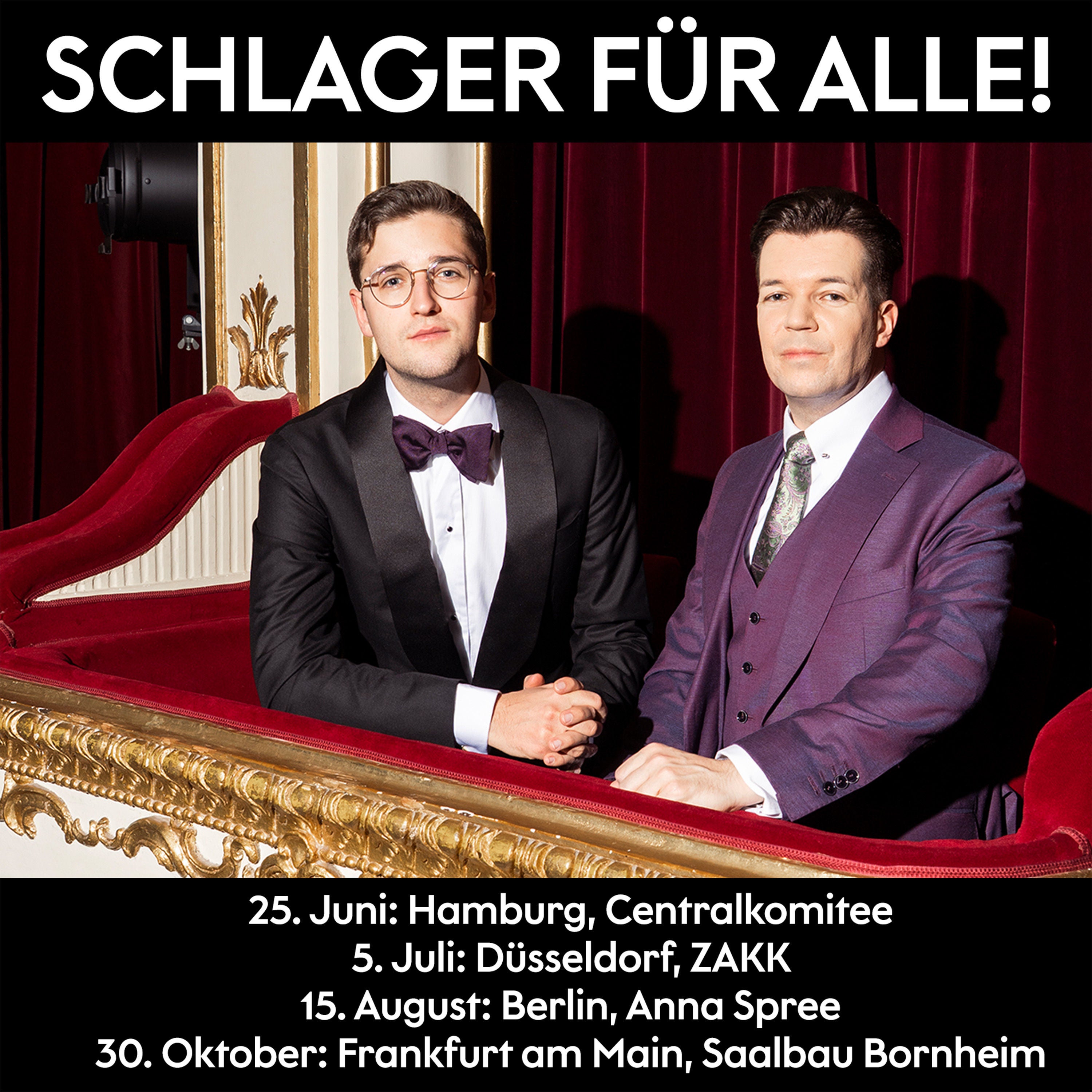 Wir gehen auf Tour: Schlager für Alle!