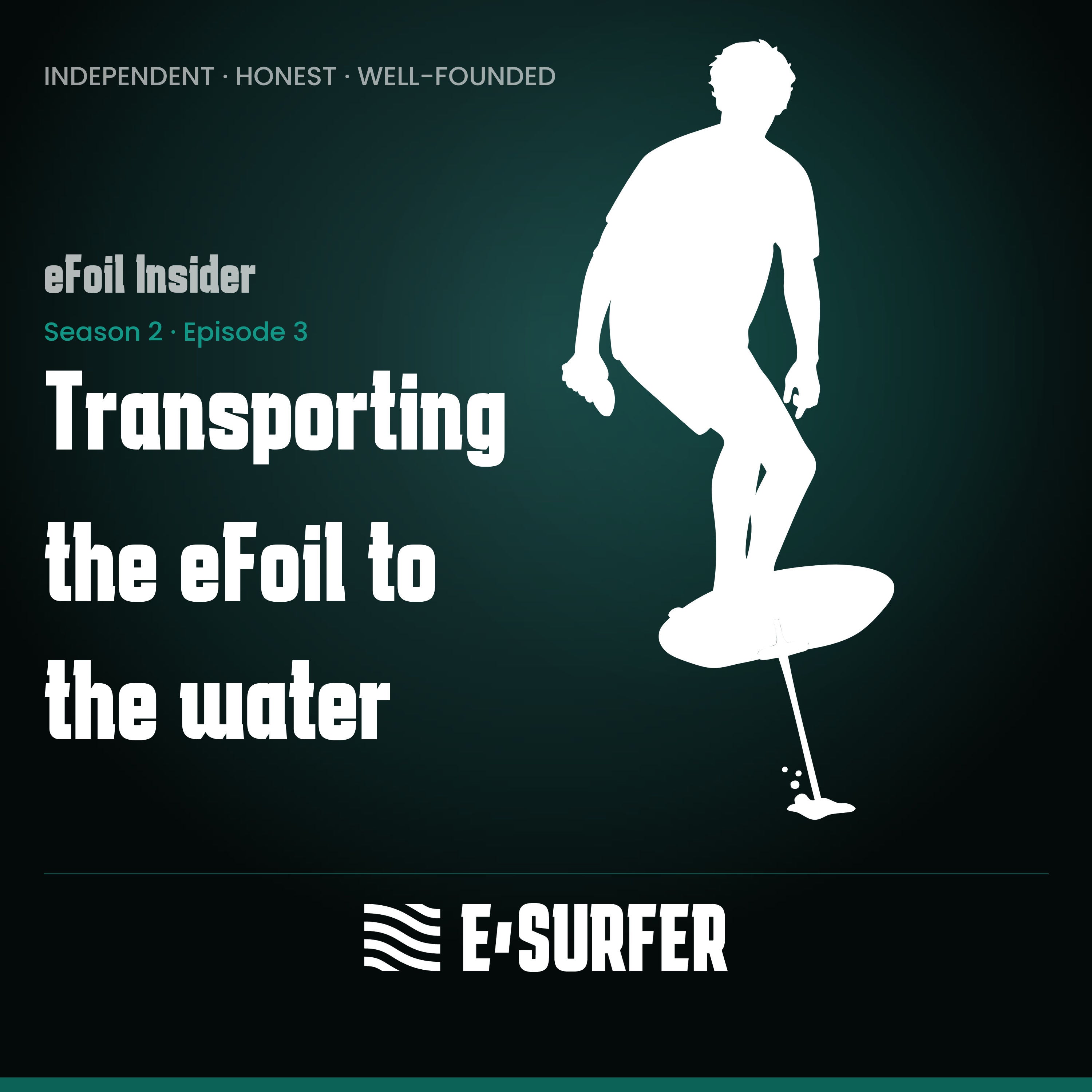 Transporting the eFoil to the water