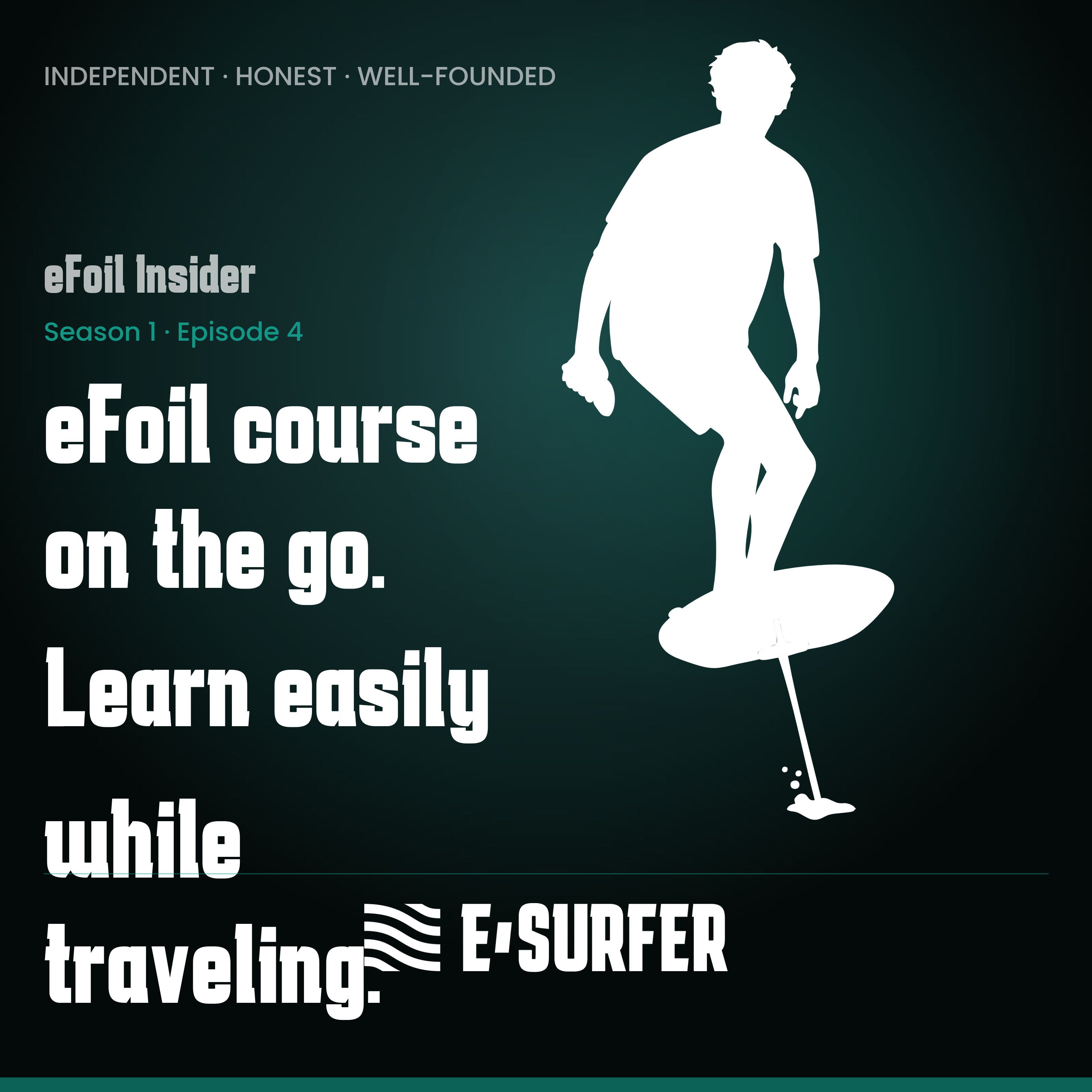 eFoil course on the go. Learn easily while traveling.