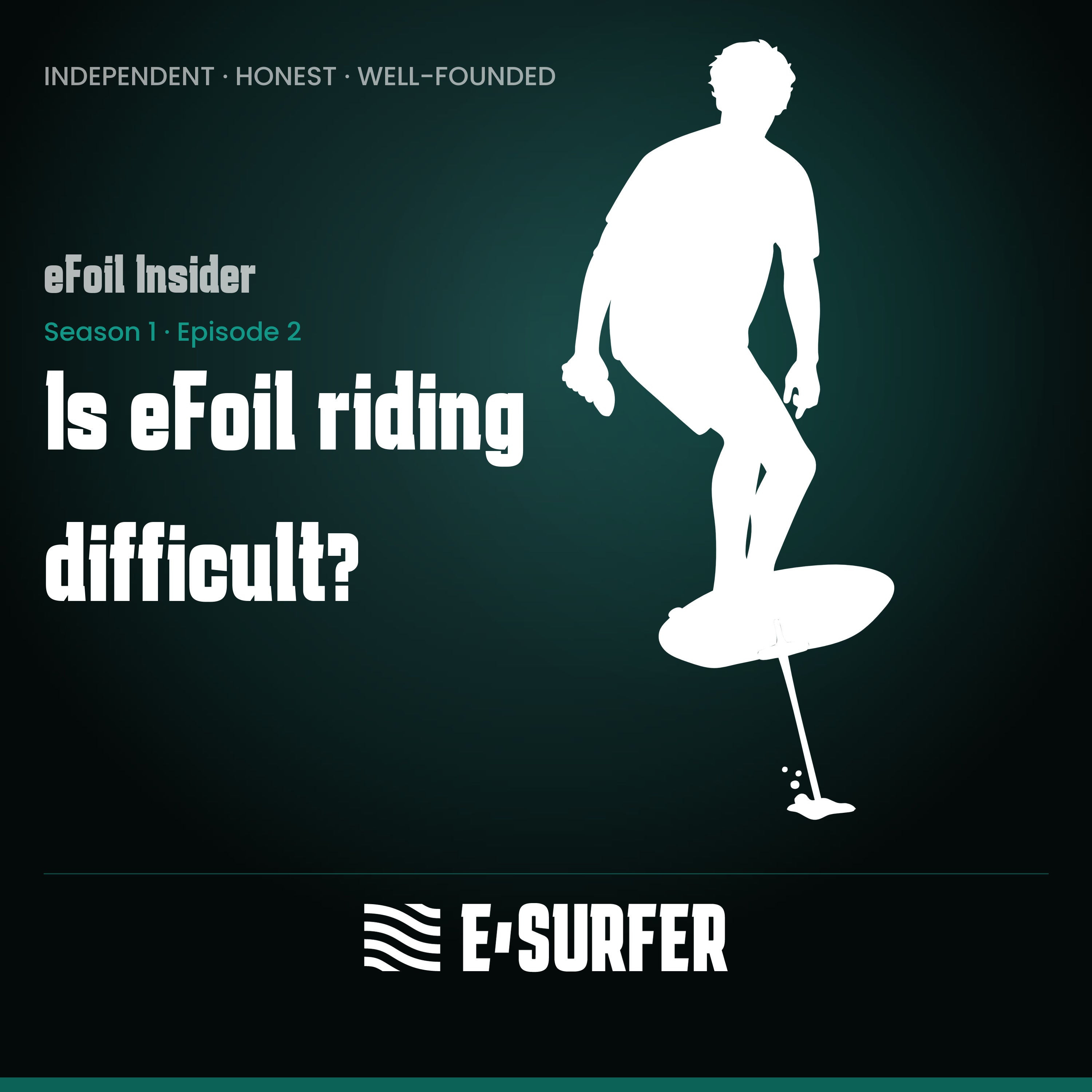 Is eFoil riding difficult?