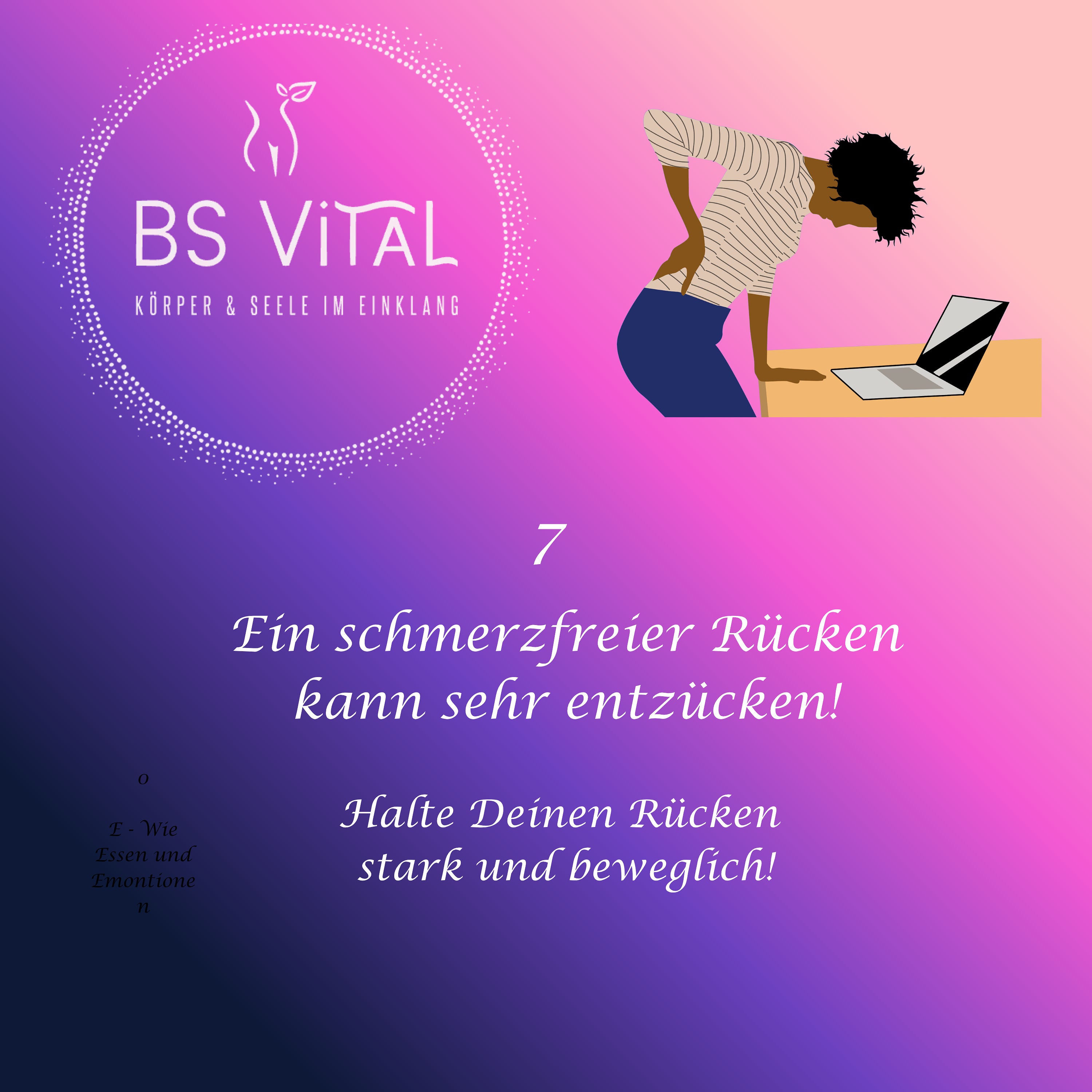 Ein schmerzfreier Rücken kann sehr entzücken!
