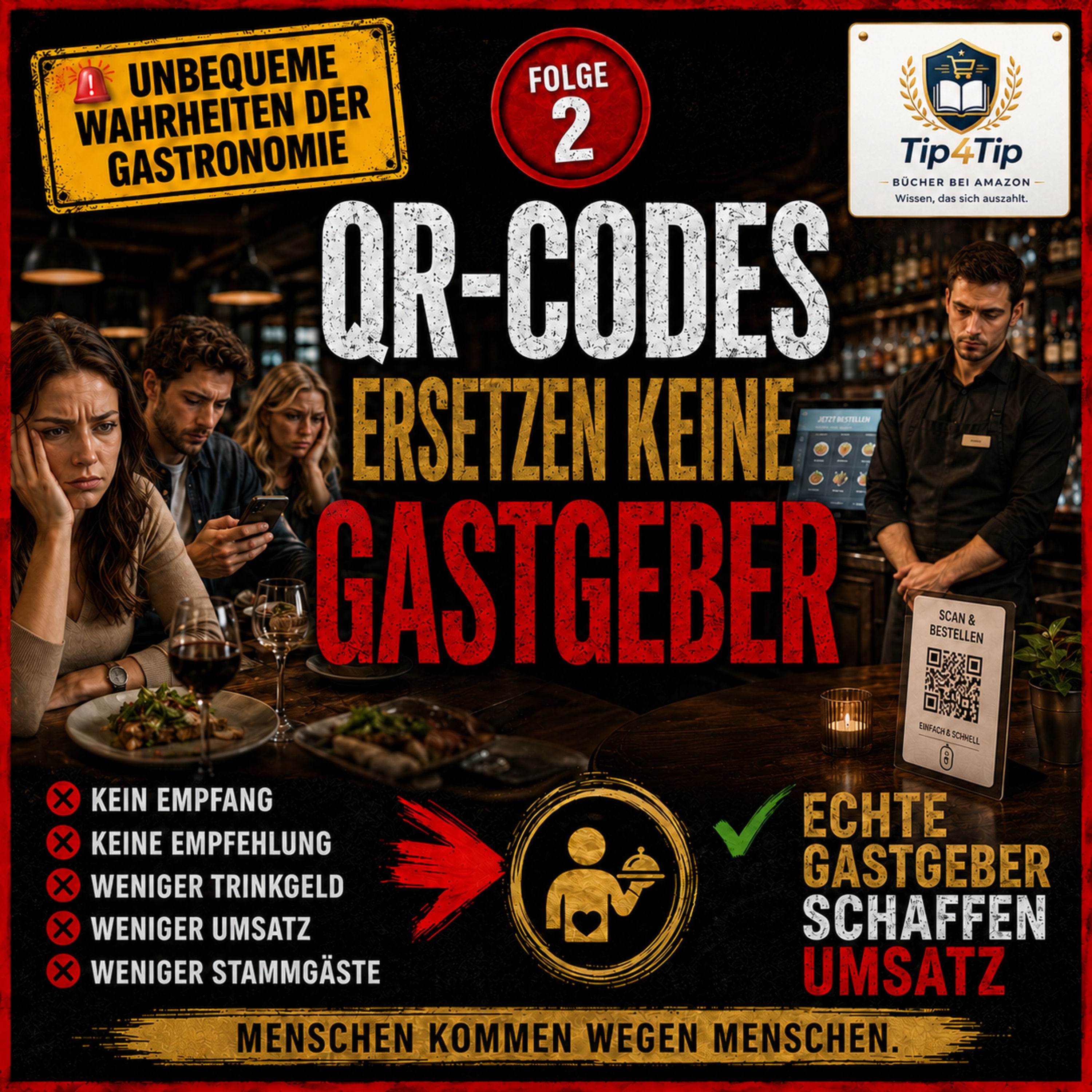 QR-Codes ersetzen keine Gastgeber: Warum digitale Speisekarten im Restaurant echten Service nicht ablösen dürfen
