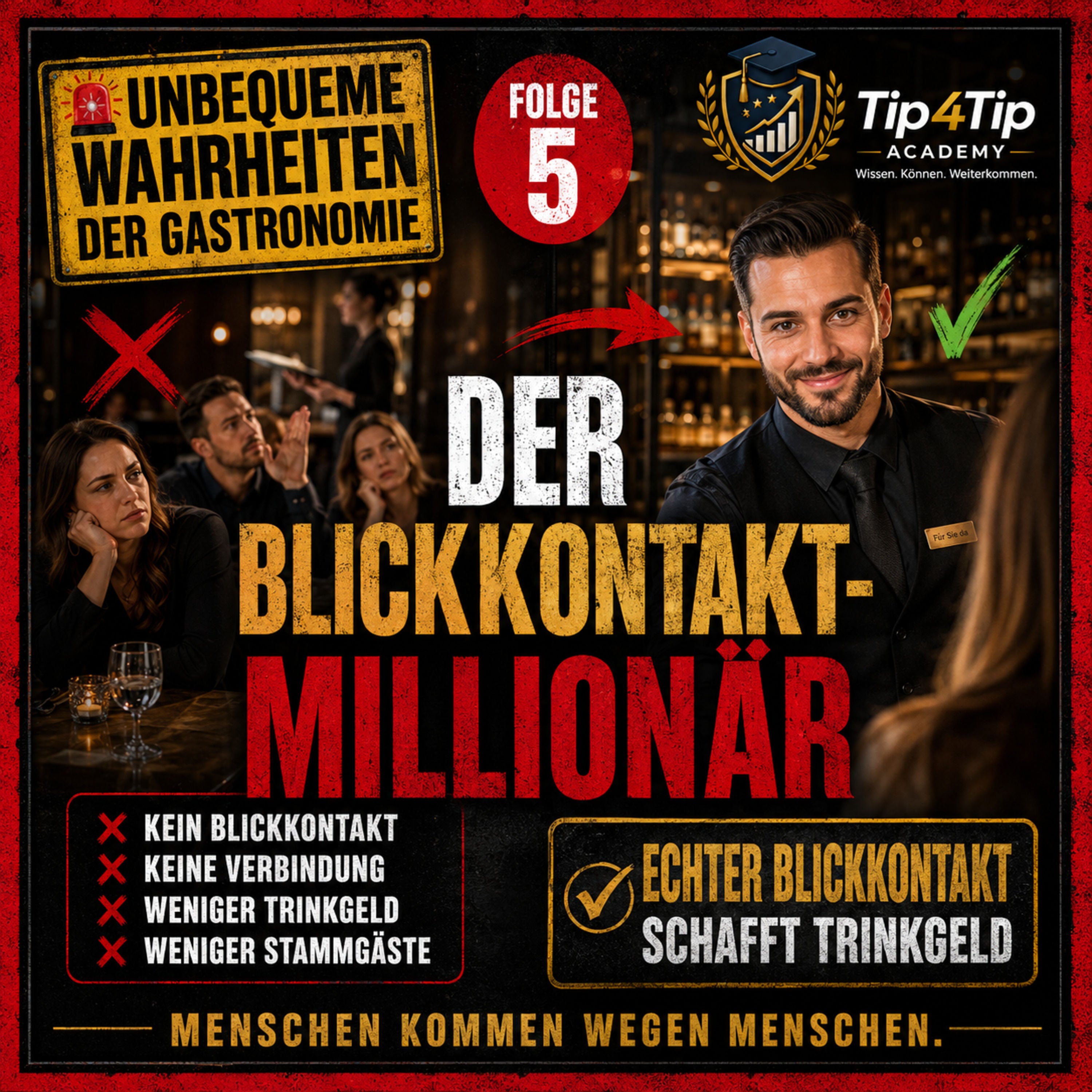 Der Blickkontakt-Millionär: Wie kleine Service-Momente im Restaurant Trinkgeld und Gästezufriedenheit steigern