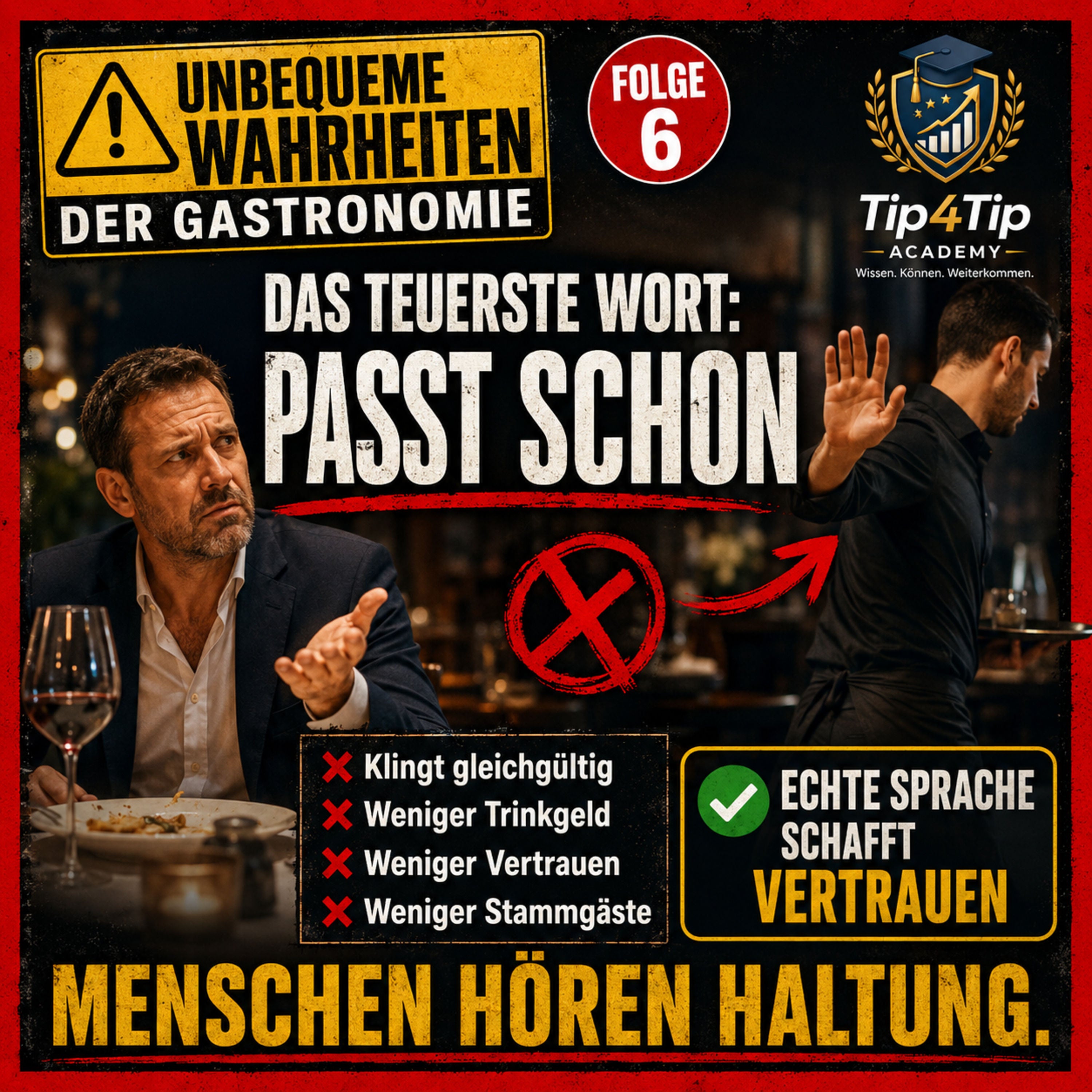 Das teuerste Wort im Service: „Passt schon“ – warum dieser Satz Trinkgeld, Umsatz und Vertrauen kosten kann