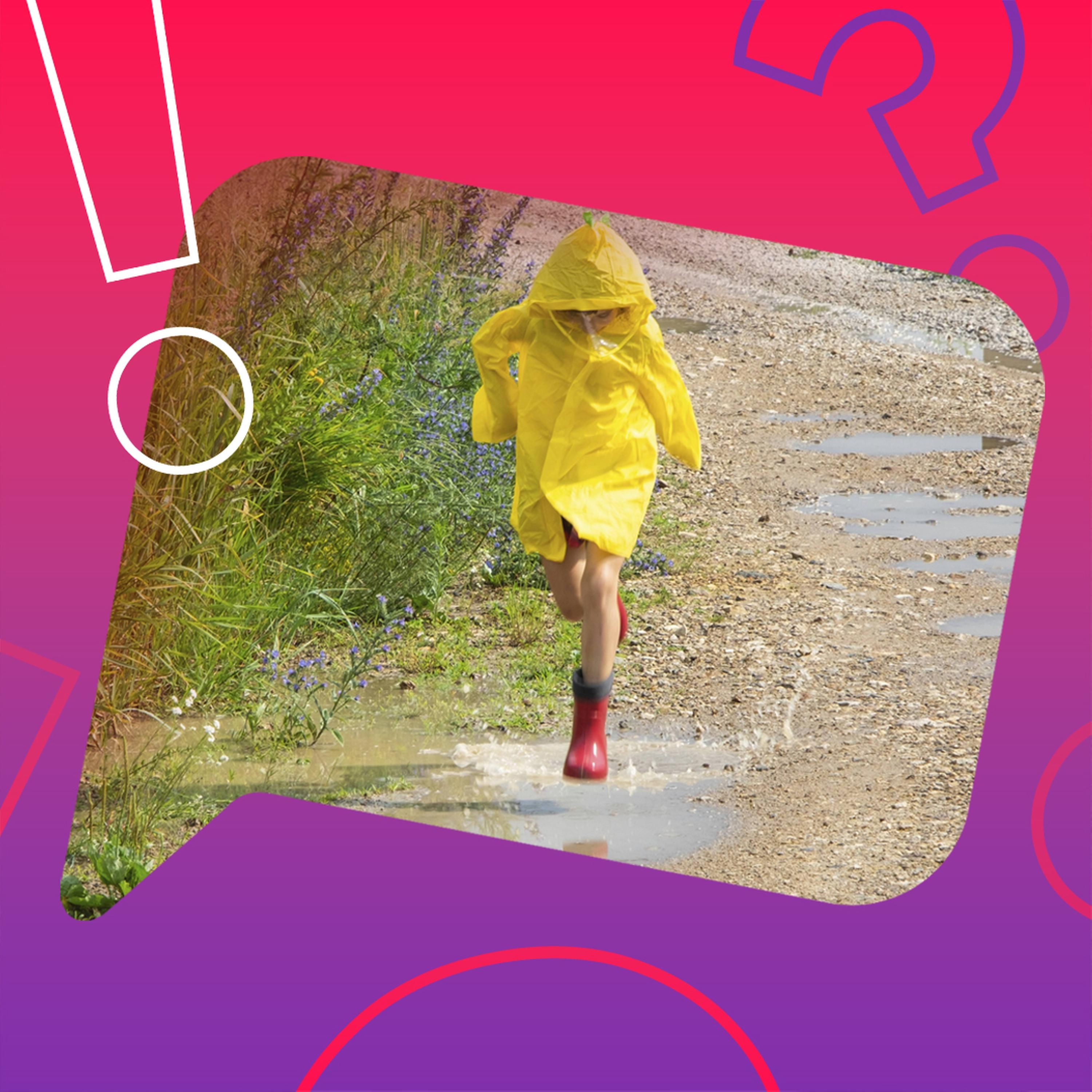 Man wird weniger nass, wenn man im Regen rennt?