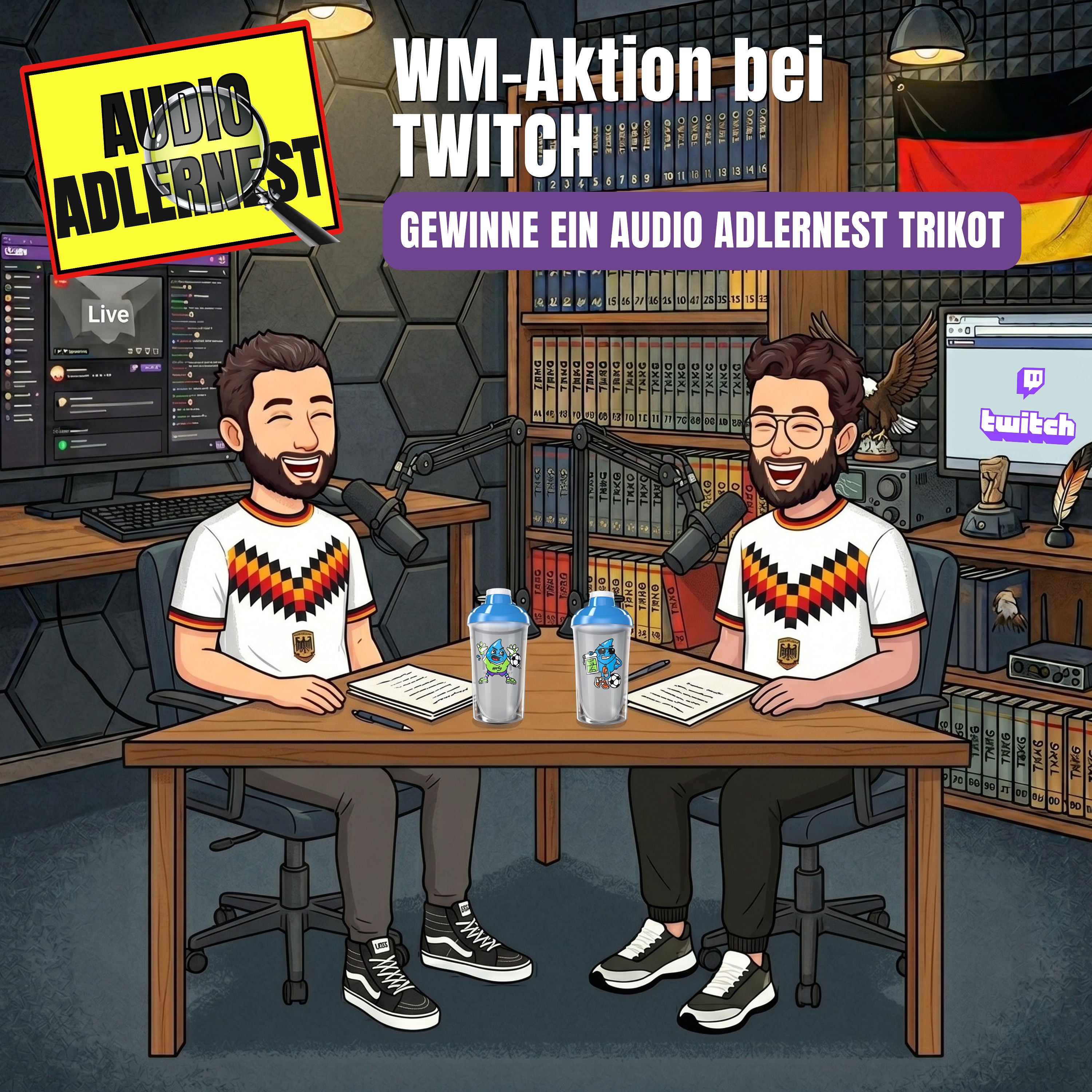 WM Aktion bei Twitch - GEWINNE EIN Audio Adlernest Trikot