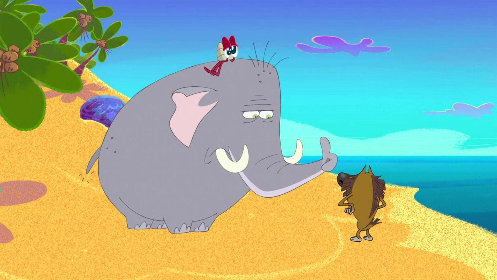 Elefant an Bord