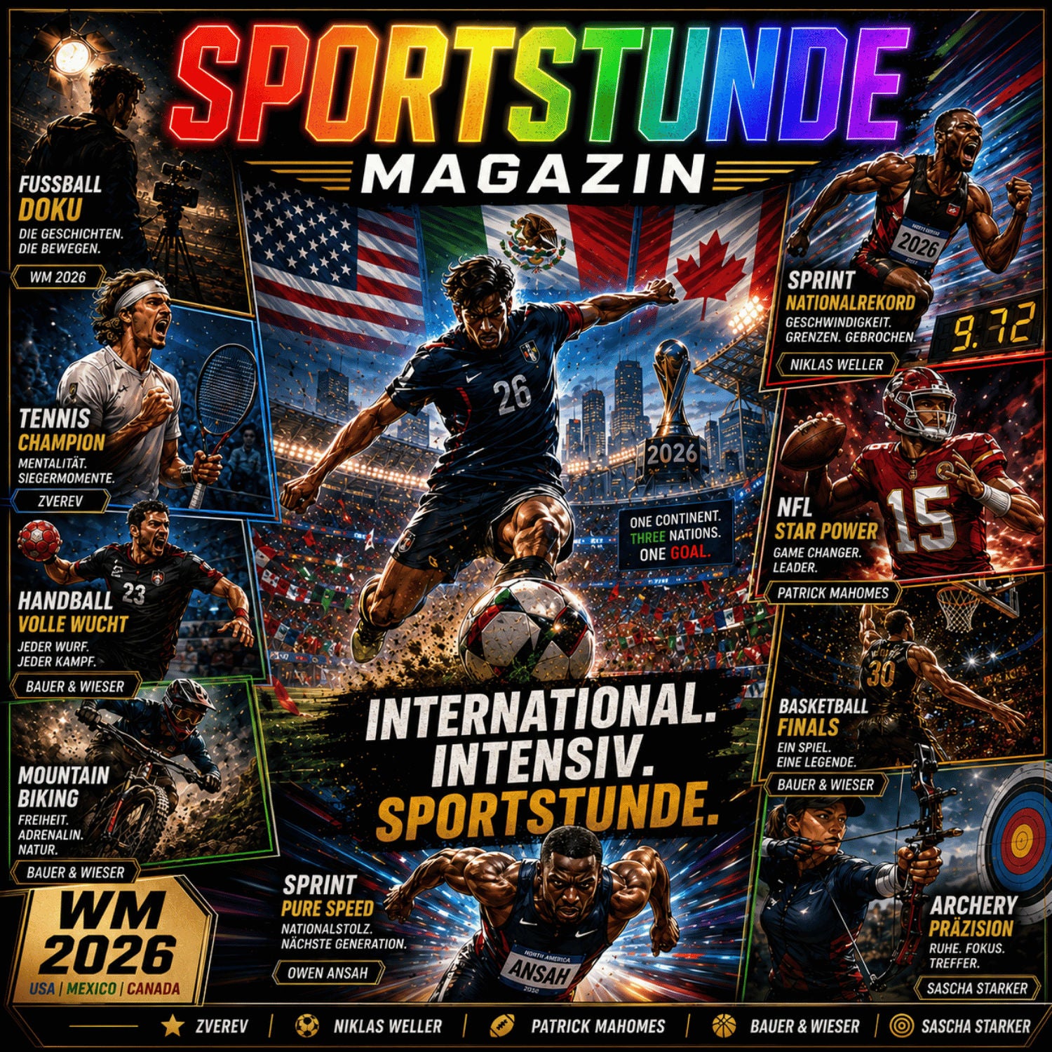 WM-Fieber, Zverev-Triumph, Handball-Highlights und Sportgeschichten aus aller Welt