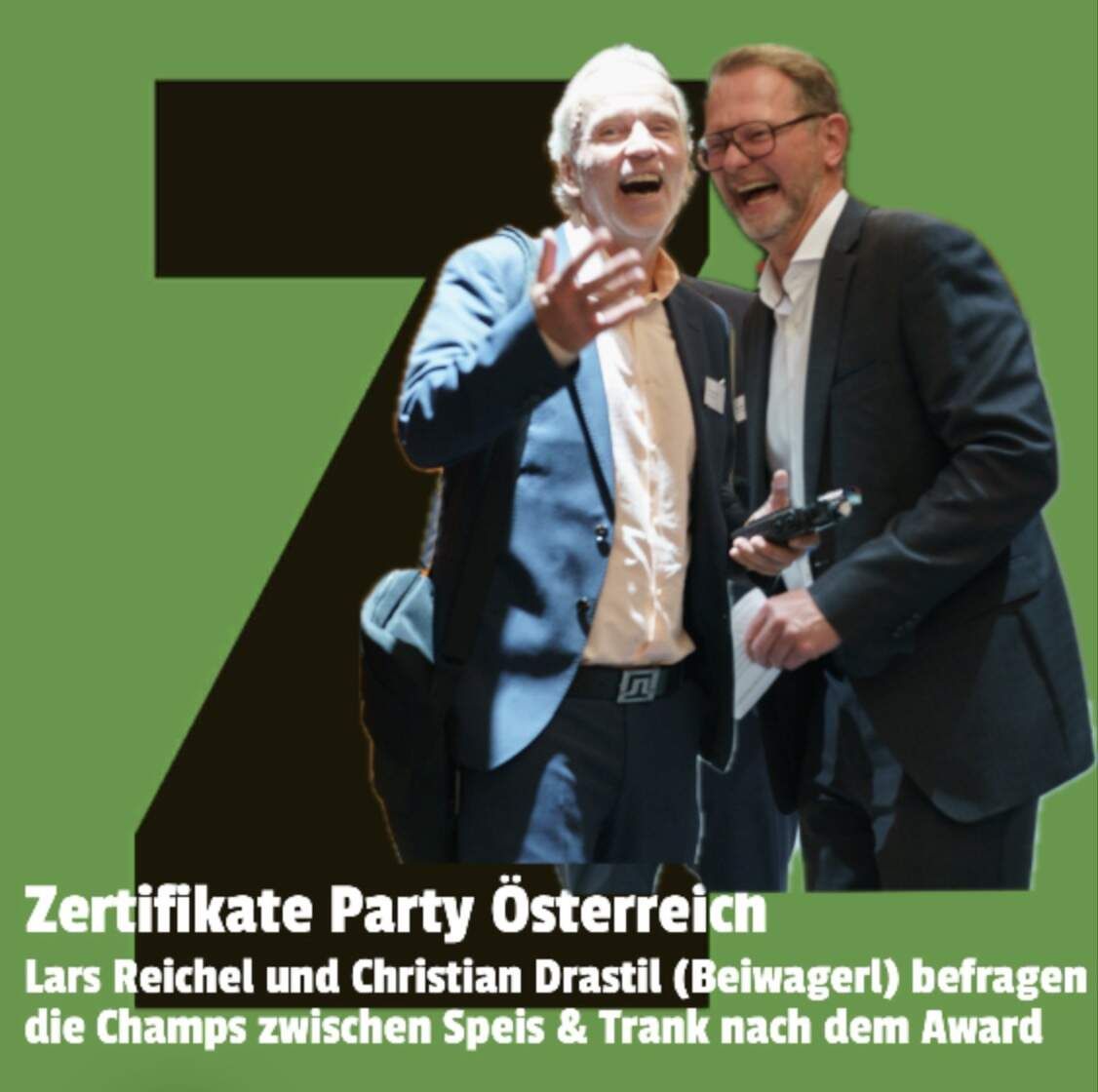 Zertifikate Party Österreich: Lars & CD mit launiger SiegerInnen-Suche nach der 20. Awardverleihung (1 Jahr bis zum 21. Zertifikate Award 2027)