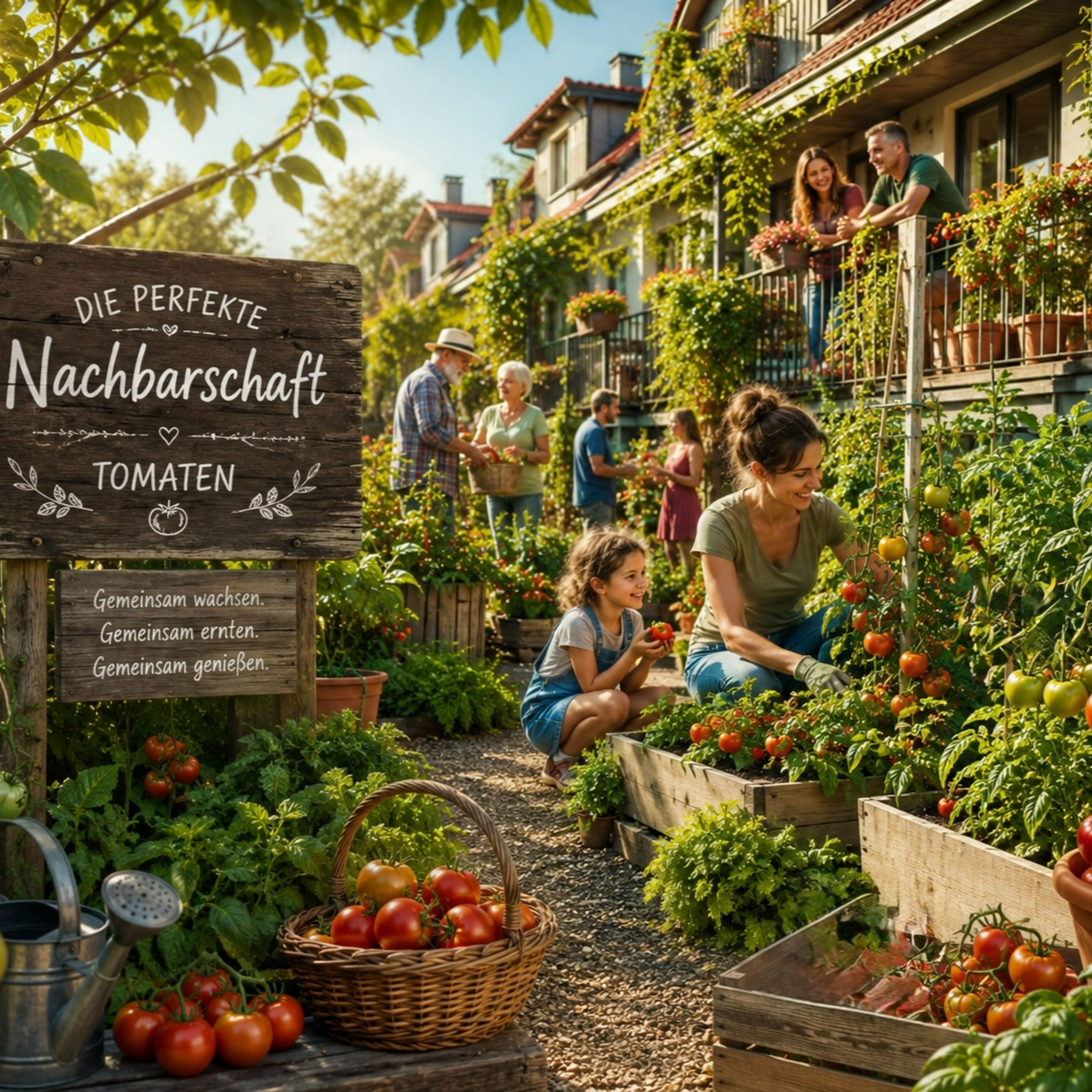 Die perfekte Nachbarschaft-Wer passt zu meiner Tomate?