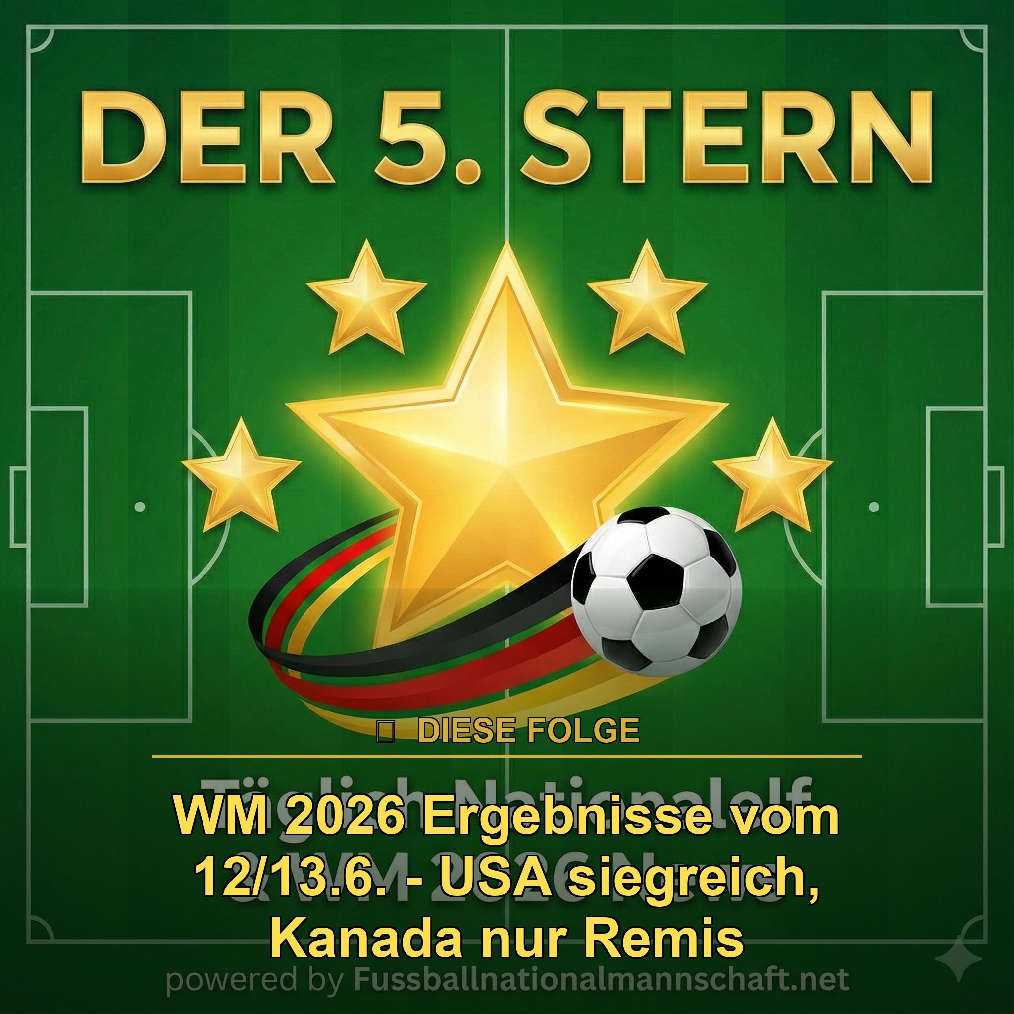 WM 2026 Ergebnisse vom 12/13.6. - USA siegreich, Kanada nur Remis