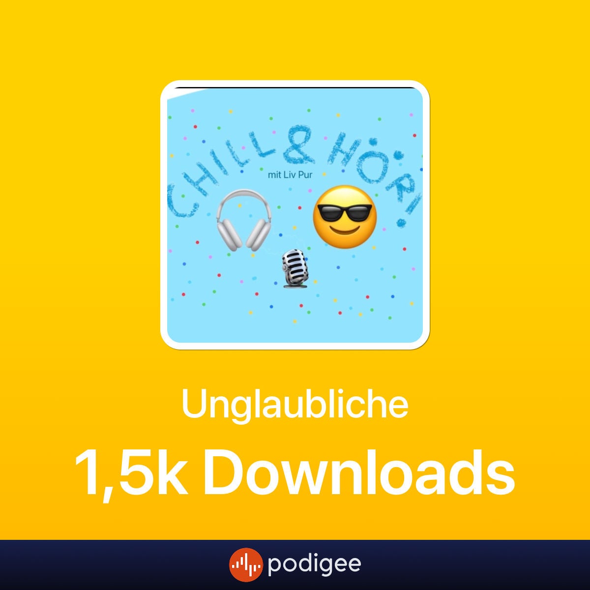 1,5K Downloads & geheime Podcast-Fakten 🤫🎙️