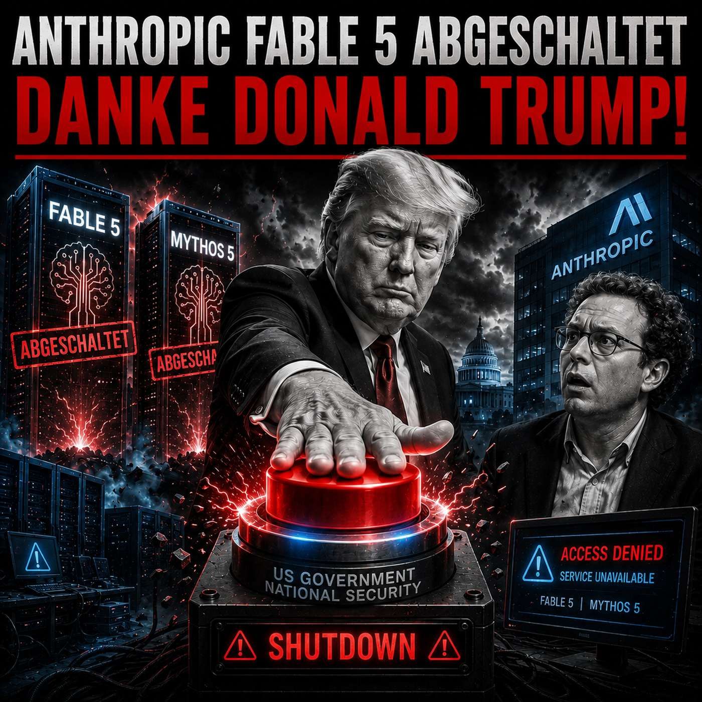 Anthropic Fable 5 & Mythos 5 abgeschaltet - Danke Donald Trump!