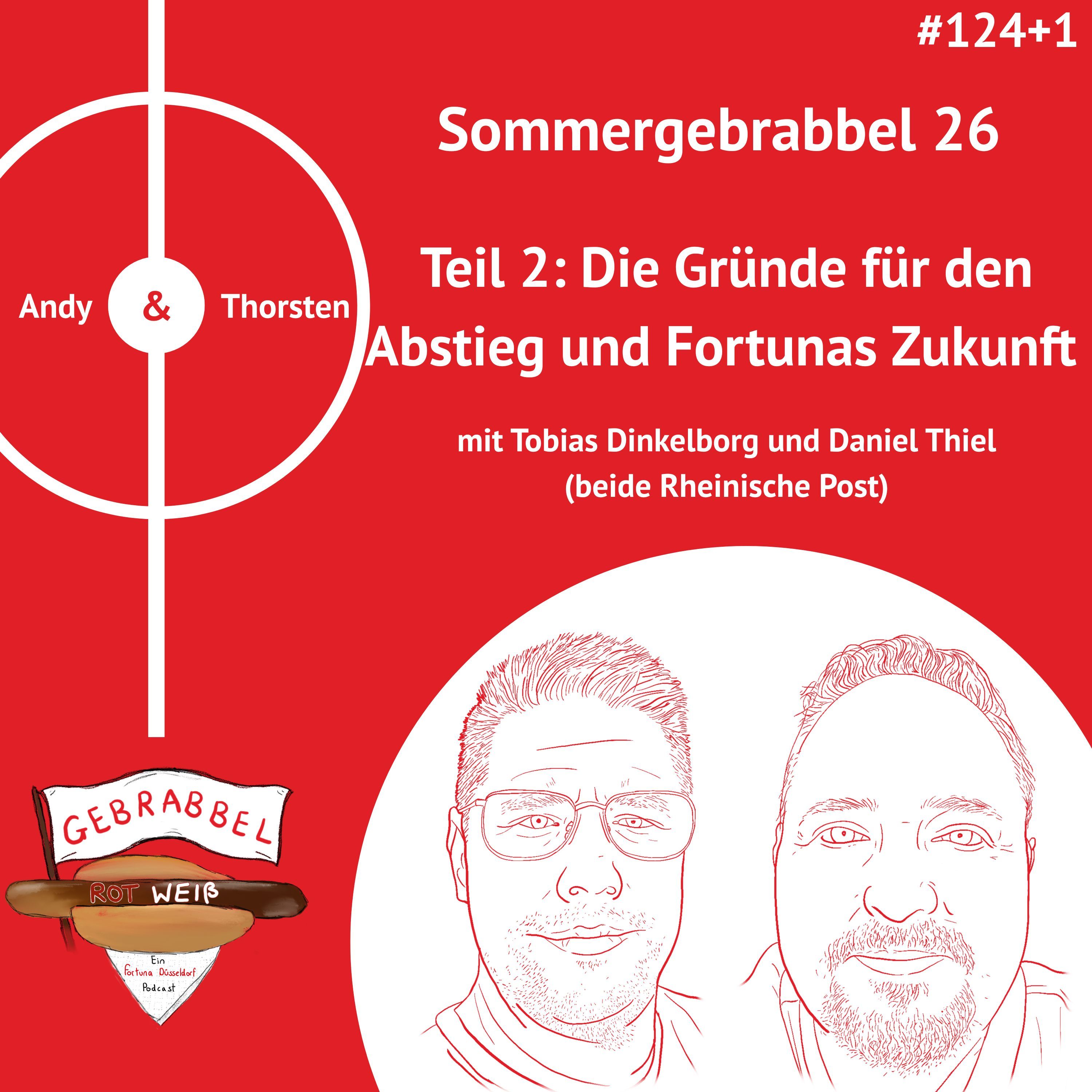 #124+1: Sommergebrabbel 26 – Teil 2: Die Gründe für den Abstieg und Fortunas Zukunft mit Tobias Dinkelborg und Daniel Thiel (beide Rheinische Post)