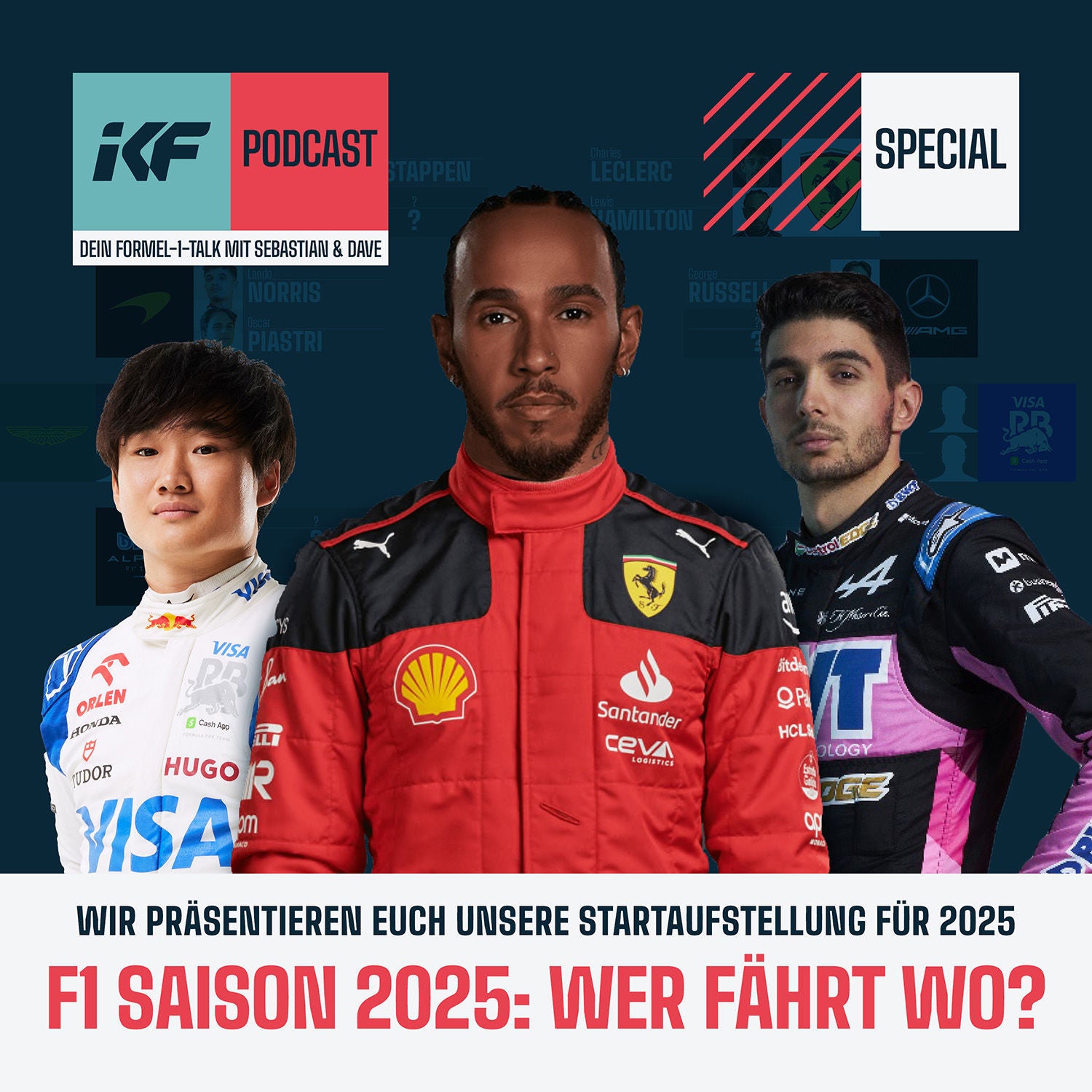 F1 Saison 2025: Wer fährt wo?
