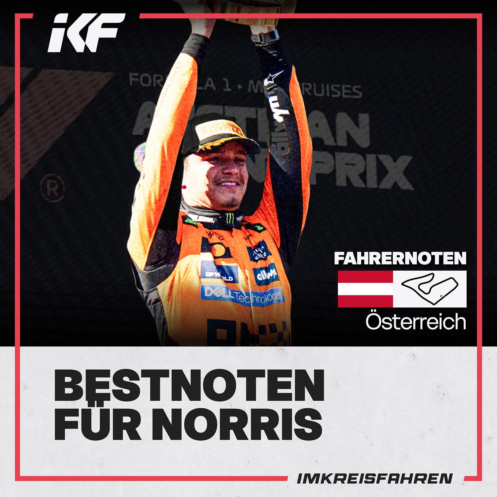 Bestnoten für Norris | Fahrernoten Österreich