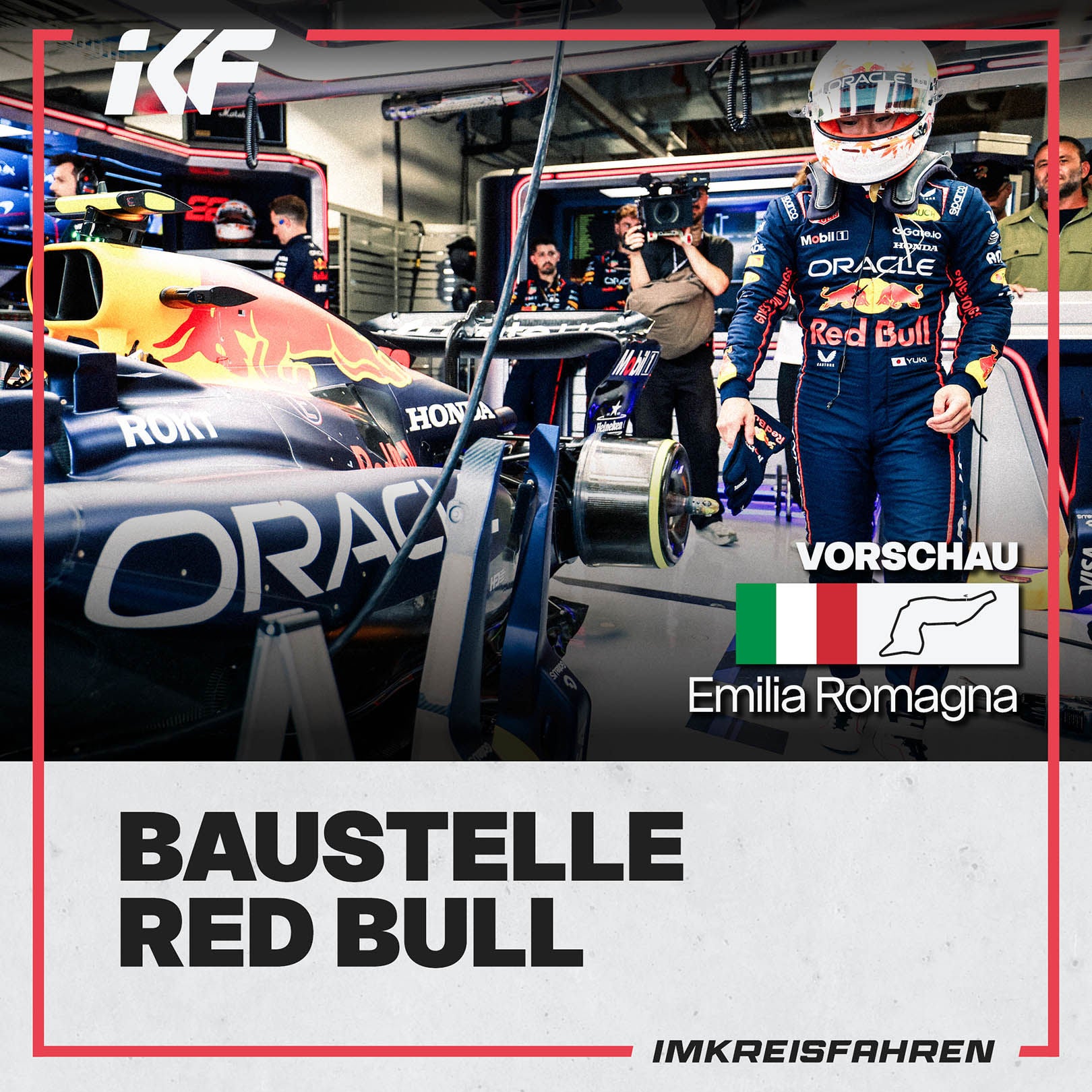 Baustelle Red Bull | Vorschau Emilia Romagna