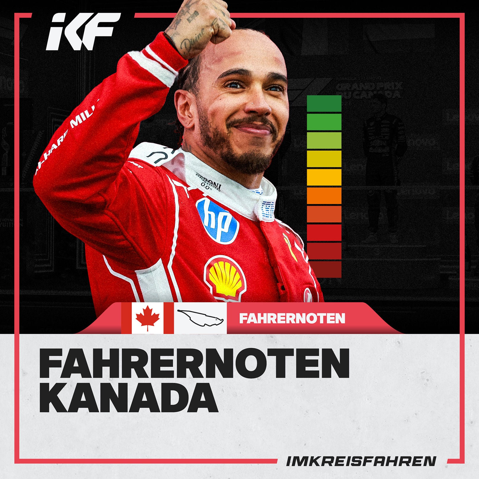 Wer verdient die 10/10? in Montréal? | Fahrernoten Kanada